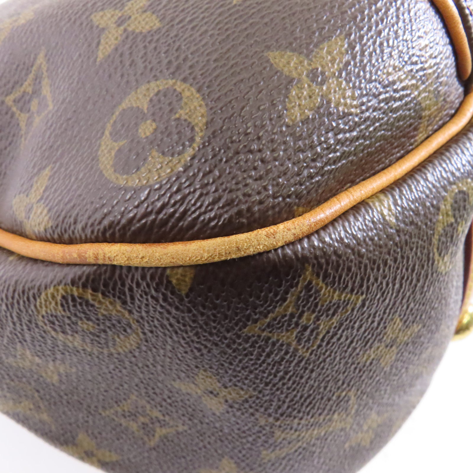 LOUIS VUITTON Monogram Galliera PM金扣肩背袋棕色