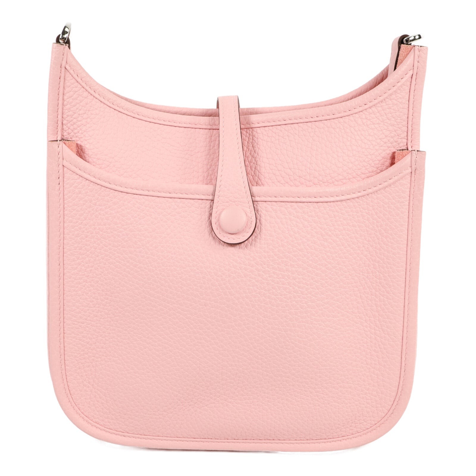HERMES Clemence皮革Evelyne 23肩背袋Rose Sakura