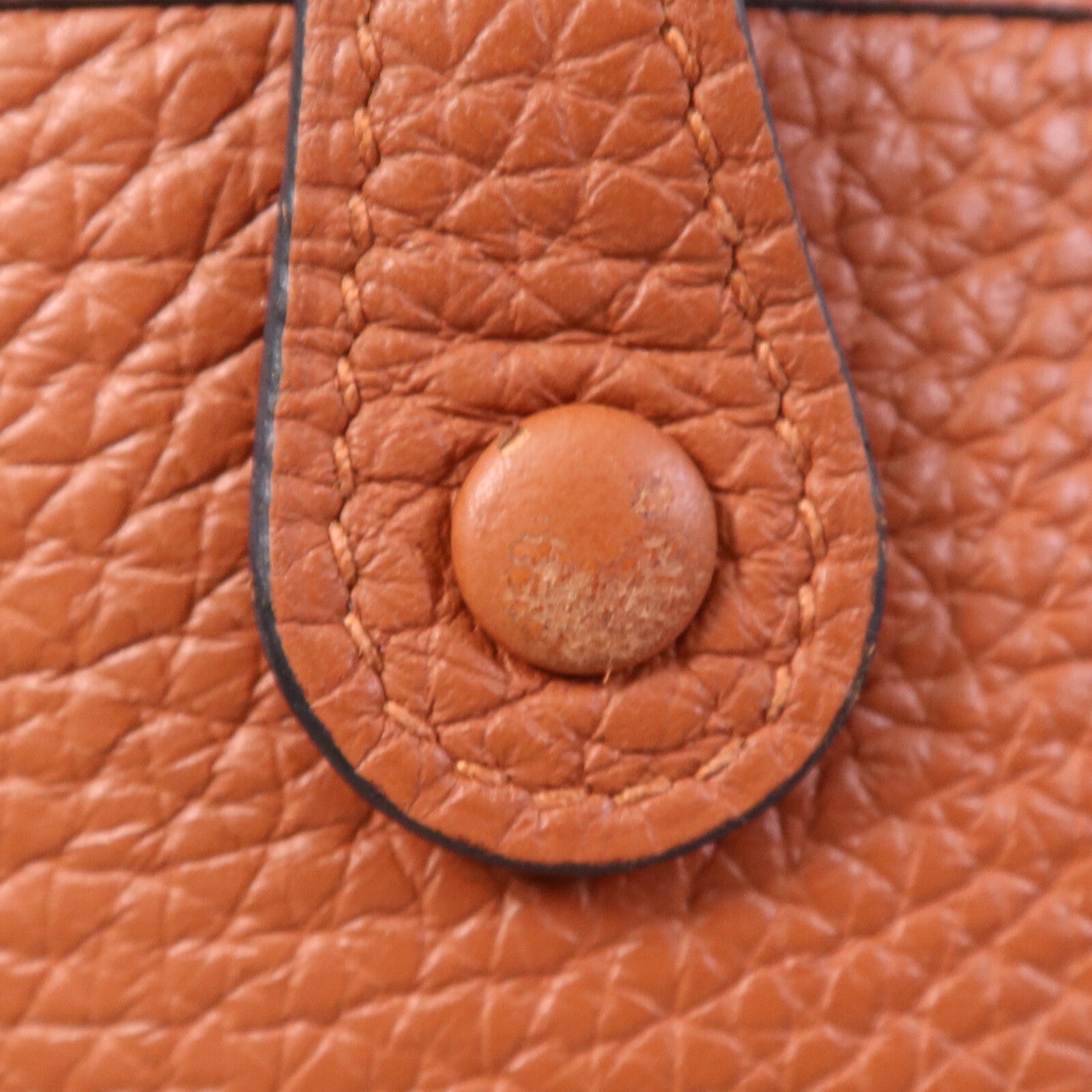 HERMES Clemence皮革Evelyne TPM金扣肩背袋Cuivre