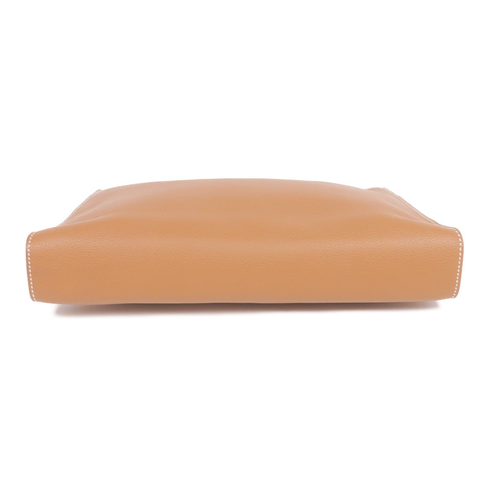 HERMES Evercolor皮革Zipengo GM金扣手拿包Gold