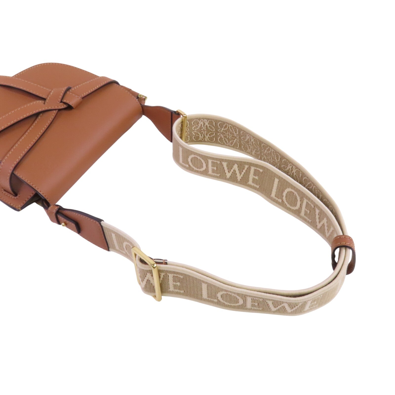 LOEWE 牛皮皮革Mini Gate肩背袋