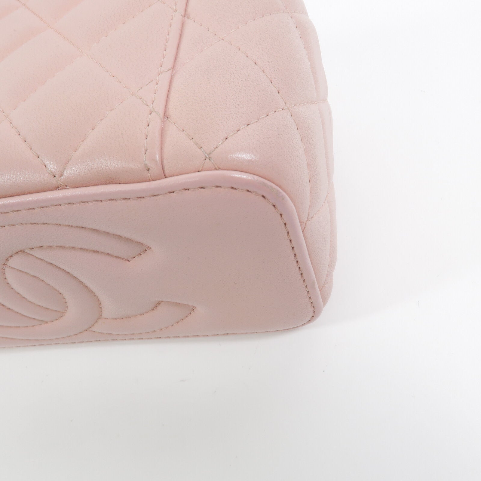 CHANEL 羊皮皮革Vanity Case鏈帶肩背袋