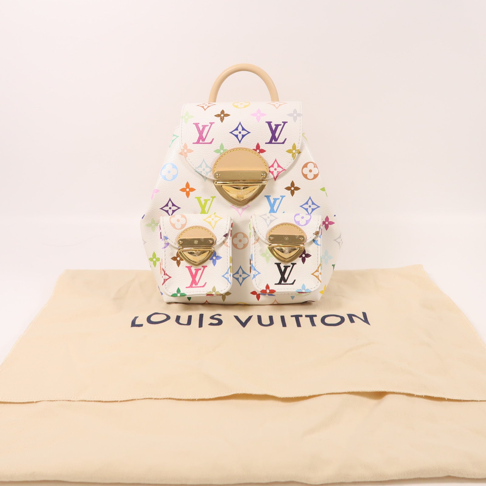 LOUIS VUITTON Monogram Multicolore LV x TM Venice金扣背包