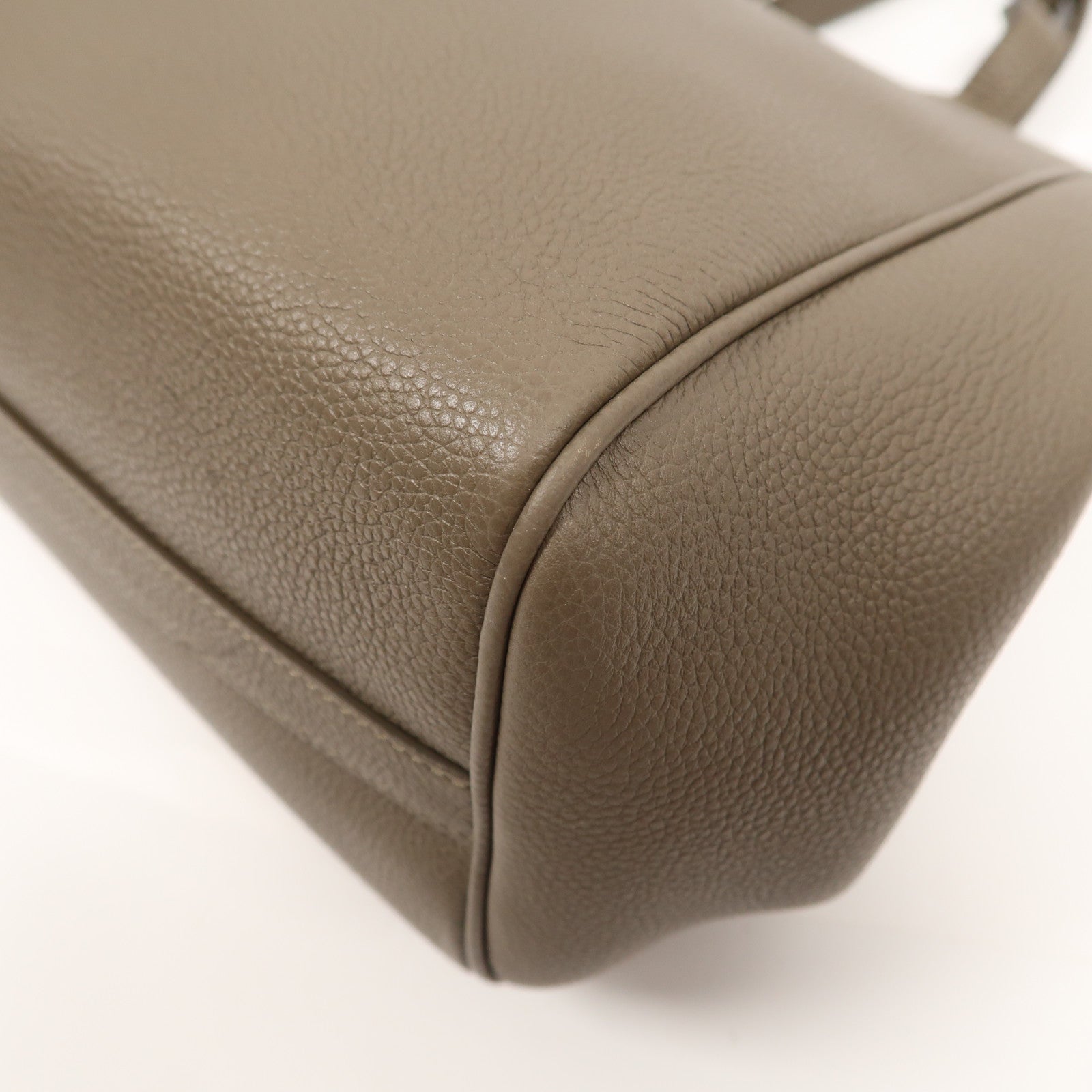 CELINE 牛皮皮革2 Way Shoulder金扣手挽肩背兩用袋灰色