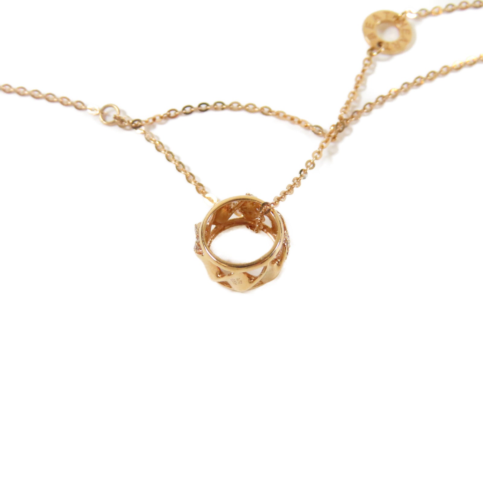 JEWELRY 18K玫瑰金1.6g Diamond Necklace鑽石項鍊#44cm