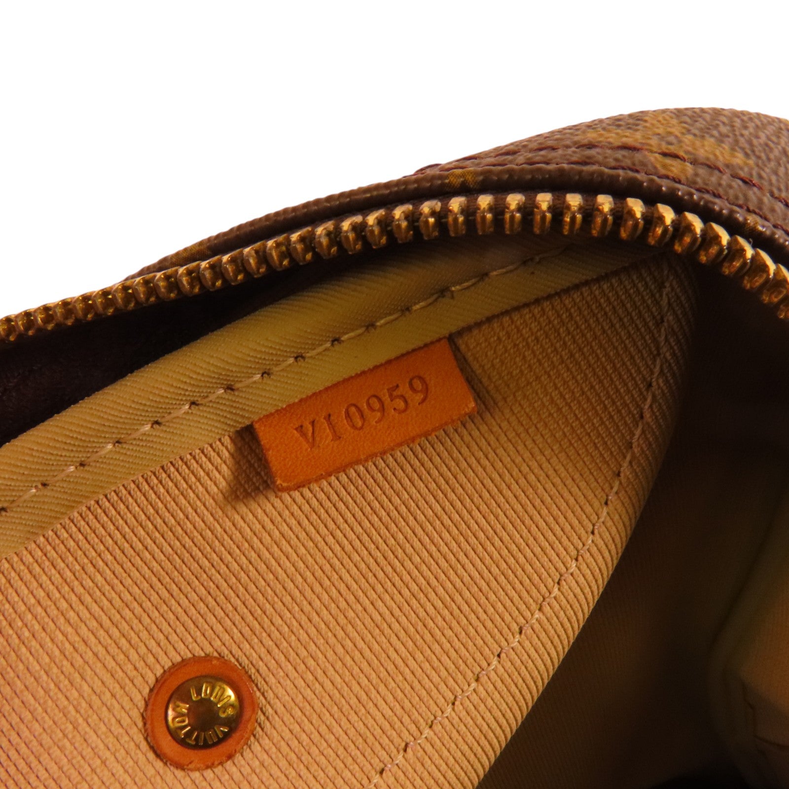 LOUIS VUITTON Monogram Evasion金扣手挽袋