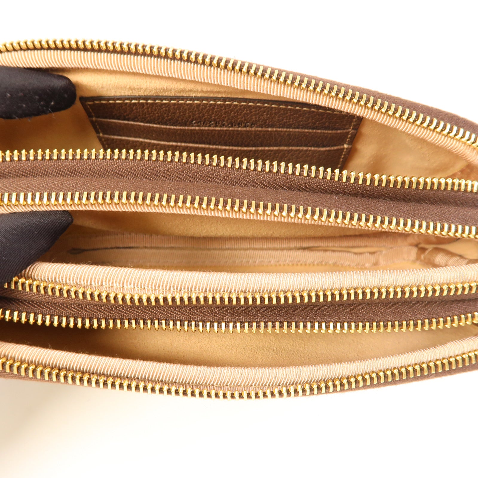 GUCCI GG GHW Ophidia Mini Bag Shoulder Bag 546597 PVC Coated Canvas Brown