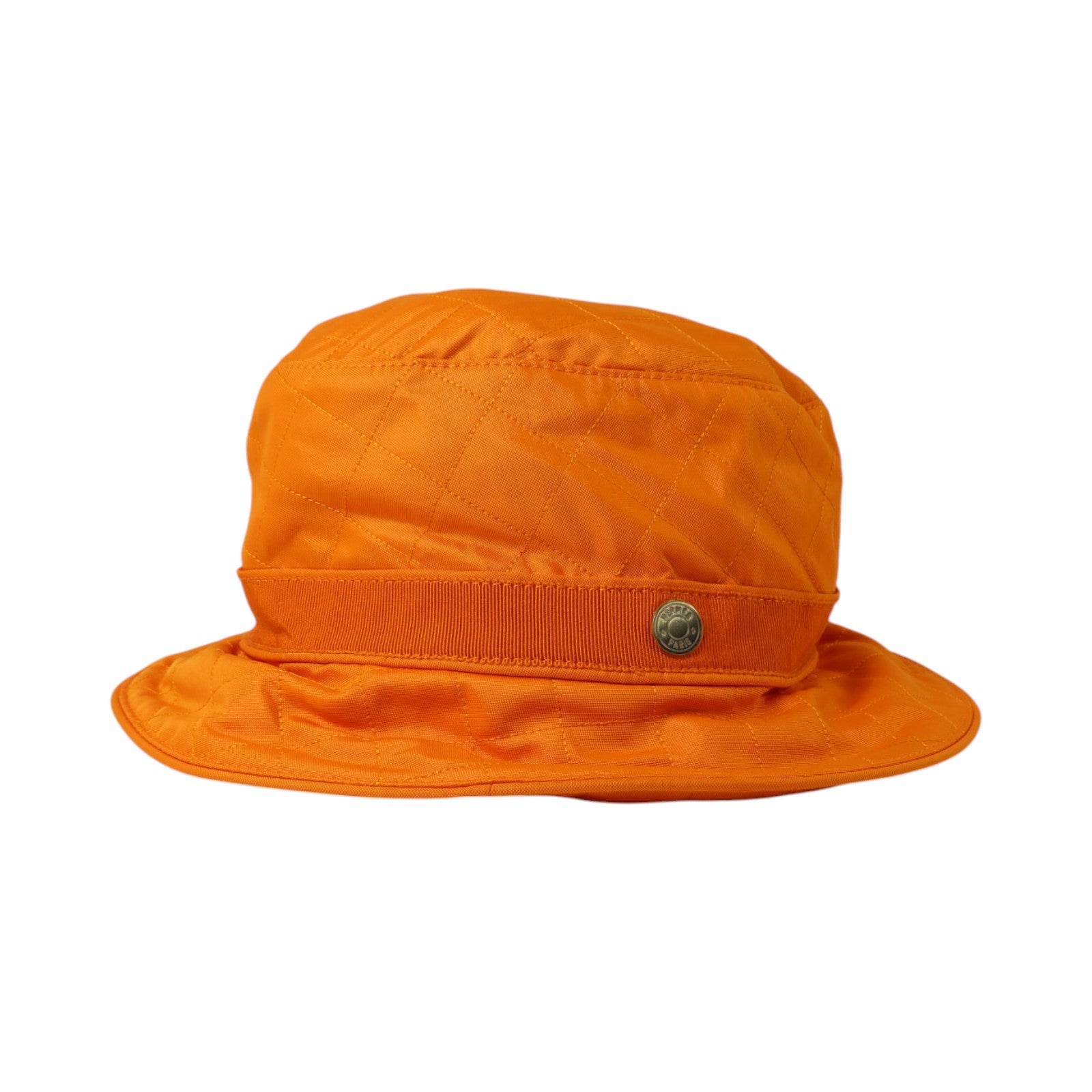 HERMES 聚酯質/尼龍Fred Quilted帽子Orange