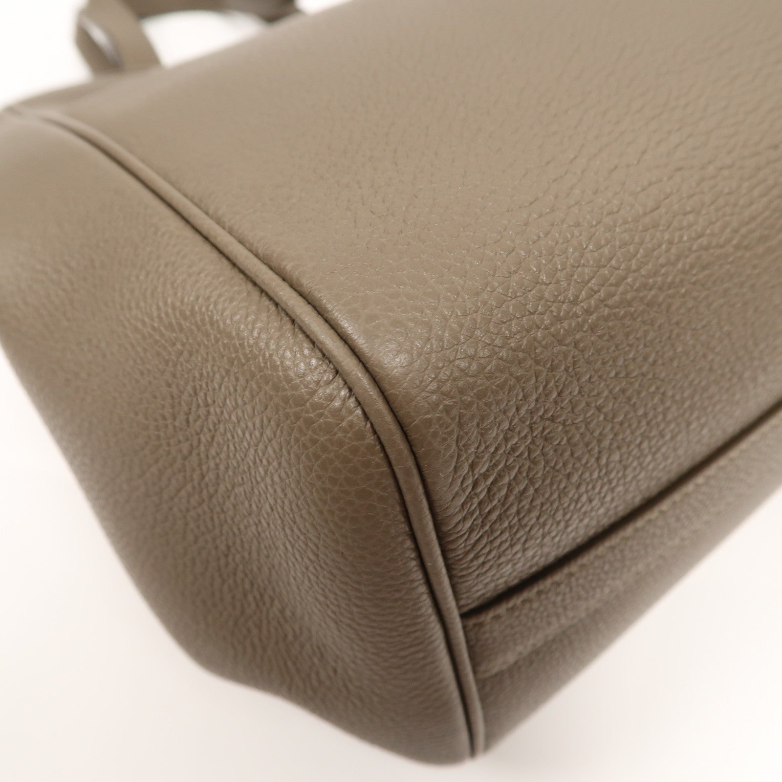 CELINE 牛皮皮革2 Way Shoulder金扣手挽肩背兩用袋灰色