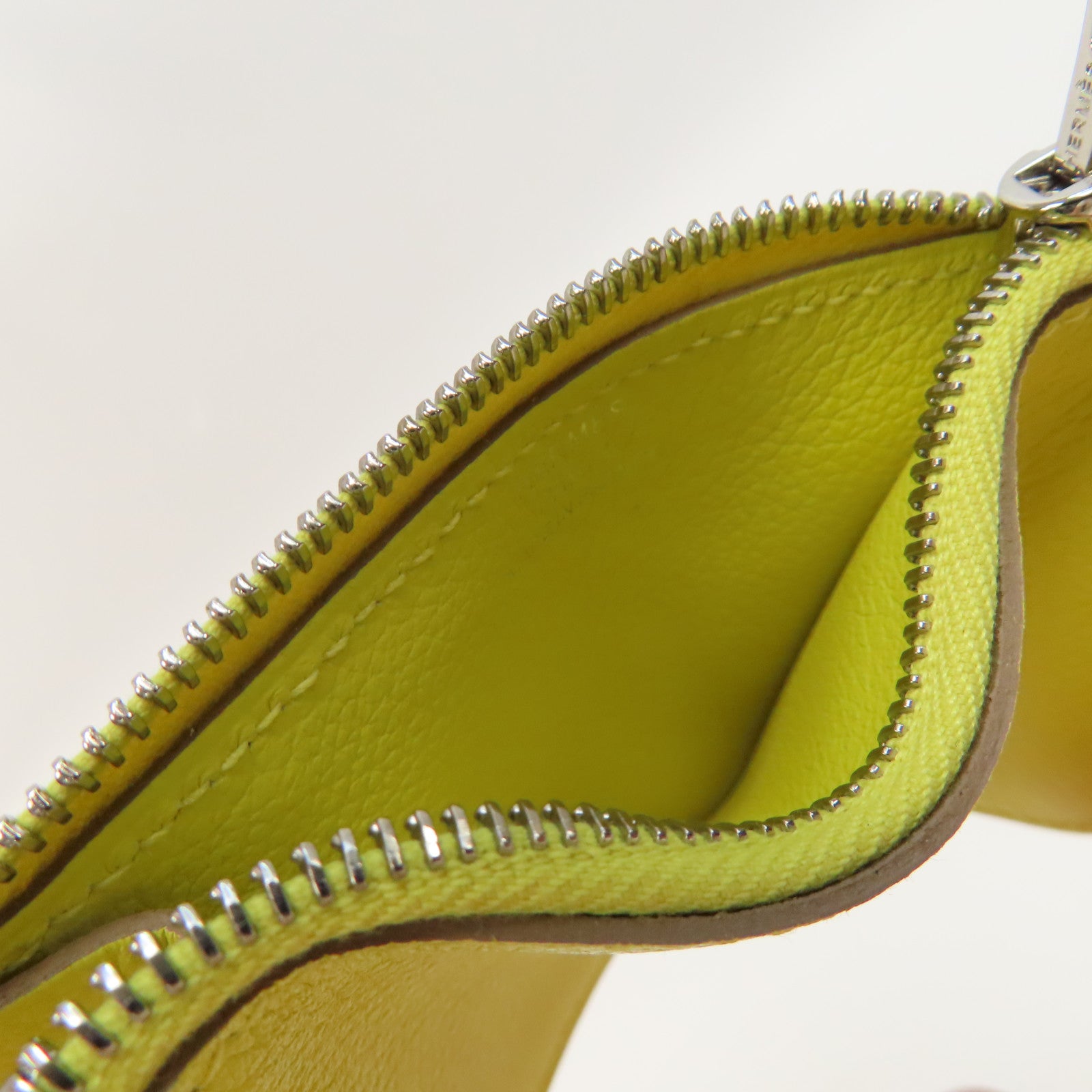 HERMES Evercolor皮革Constance Slim銀扣錢包啡色