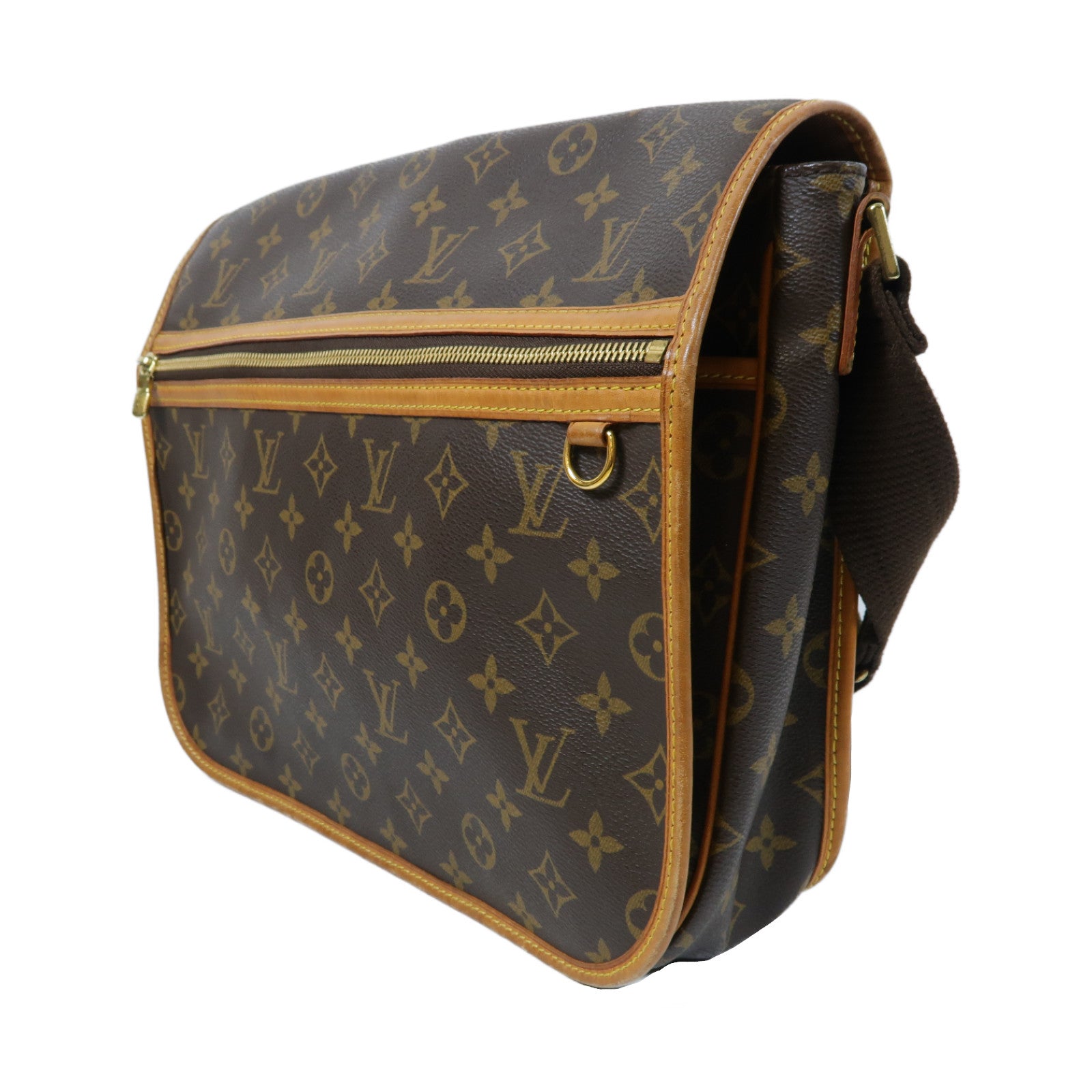 LOUIS VUITTON 【激減優惠】Monogram Bosphore GM金扣肩背袋啡色