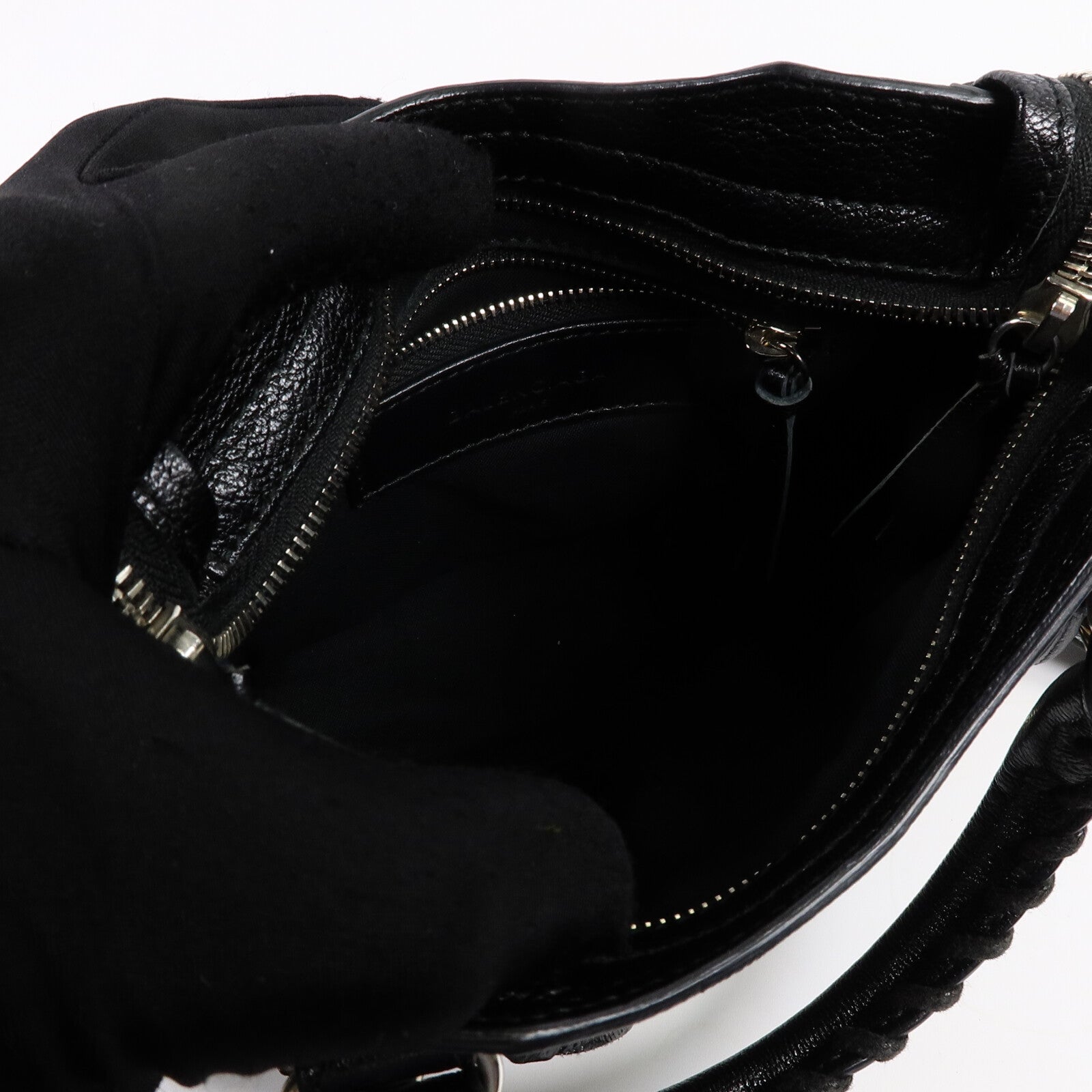 BALENCIAGA 牛皮皮革Mini City手挽肩背兩用袋