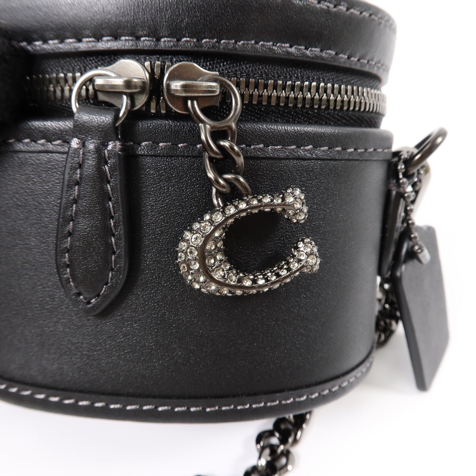 COACH 牛皮皮革Mini Trail 12手挽肩背兩用袋