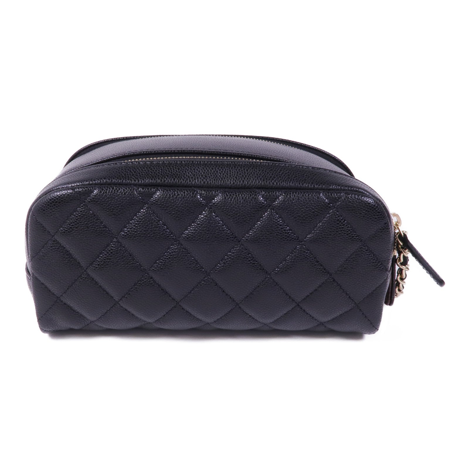 CHANEL 牛皮皮革Pouch金扣手拿包