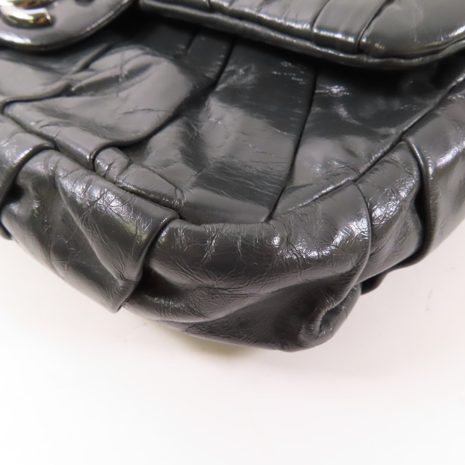 CHANEL 皮革Chain Shoulder Bag銀扣肩背袋