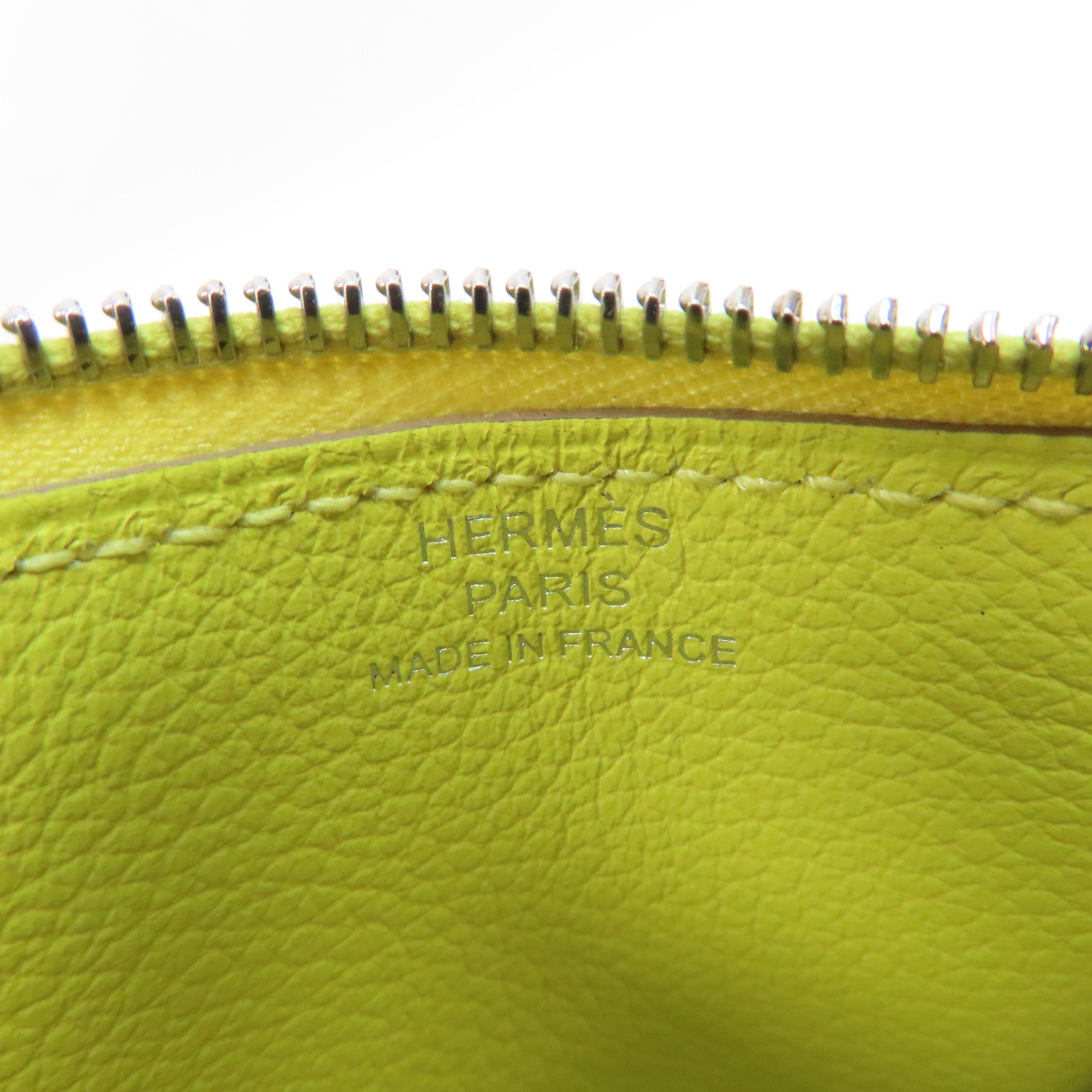 HERMES Evercolor皮革Constance Slim銀扣錢包啡色