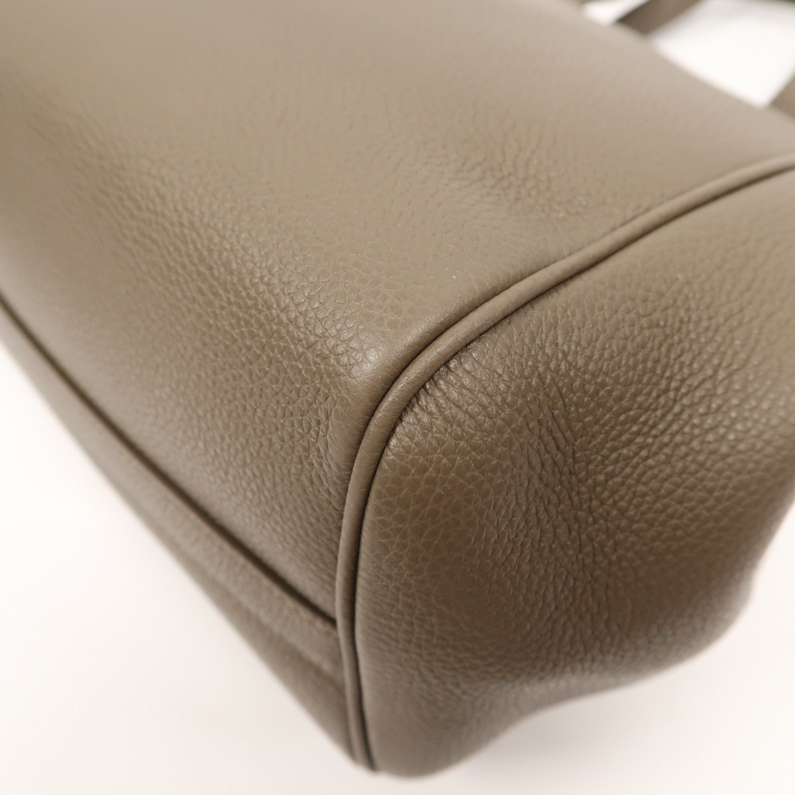 CELINE 牛皮皮革2 Way Shoulder金扣手挽肩背兩用袋灰色
