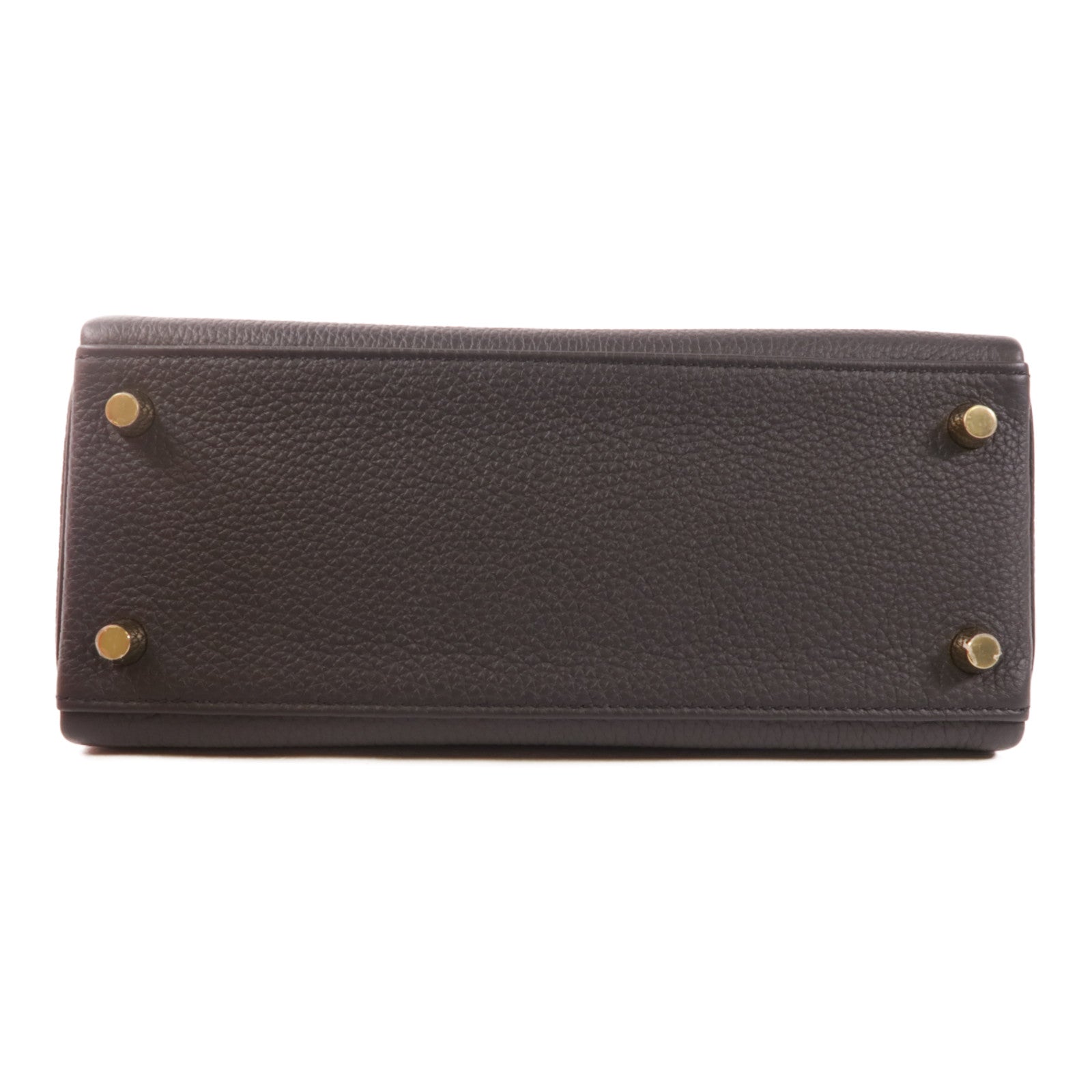 HERMES Togo皮革Kelly 25金扣手挽肩背兩用袋89 Noir