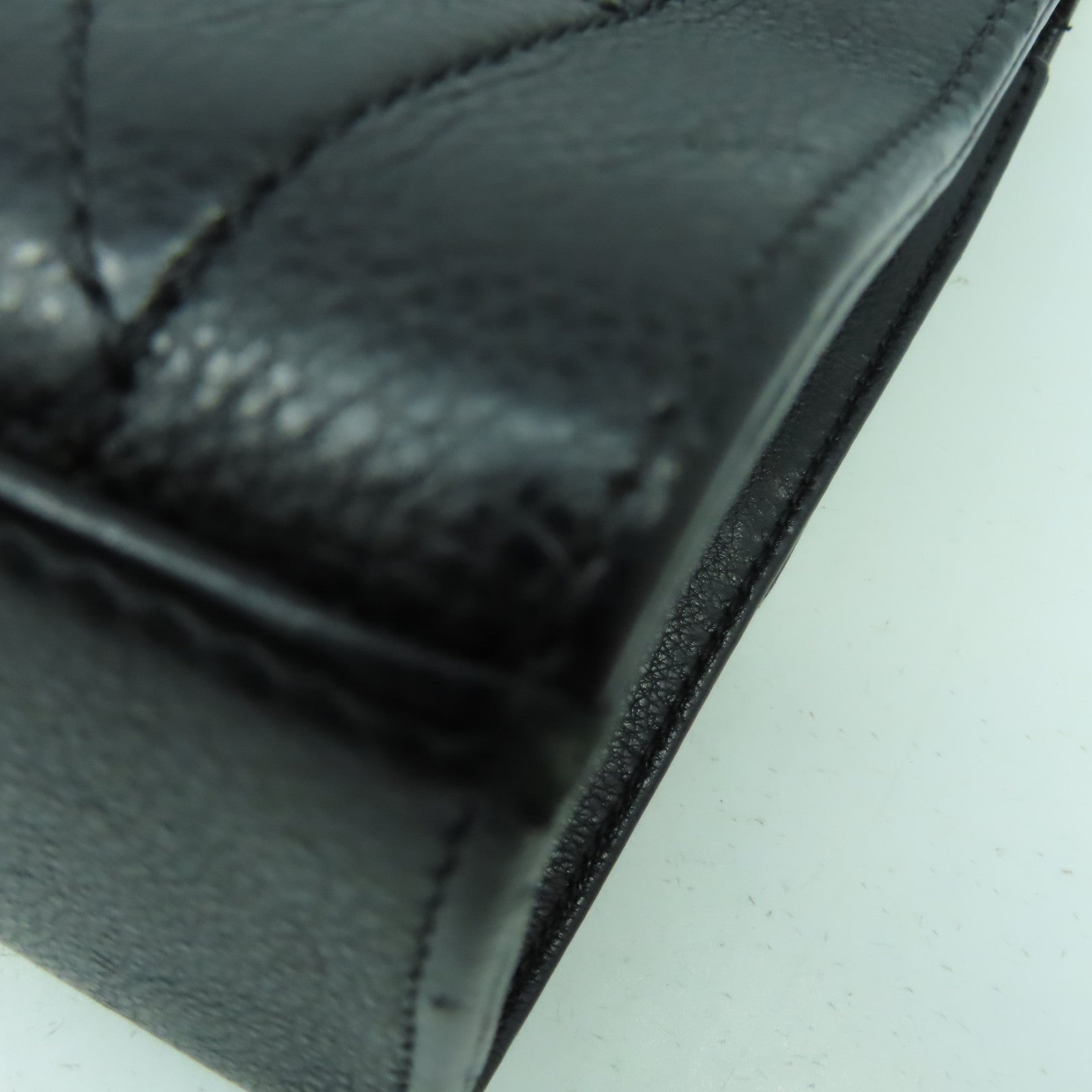 CHANEL 【激減優惠】菱格牛皮皮革Chain Shoulder Bag金扣手挽肩背兩用袋黑色