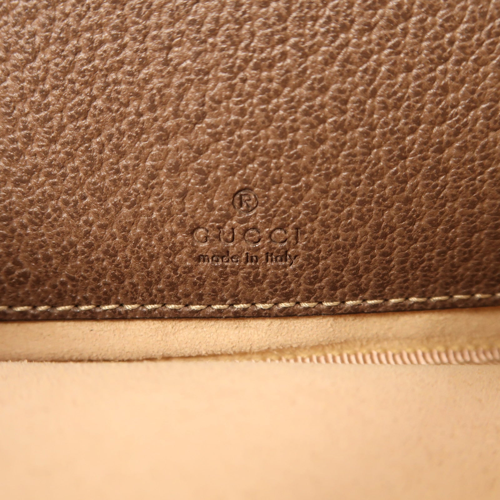 GUCCI GG GHW Ophidia Mini Bag Shoulder Bag 546597 PVC Coated Canvas Brown