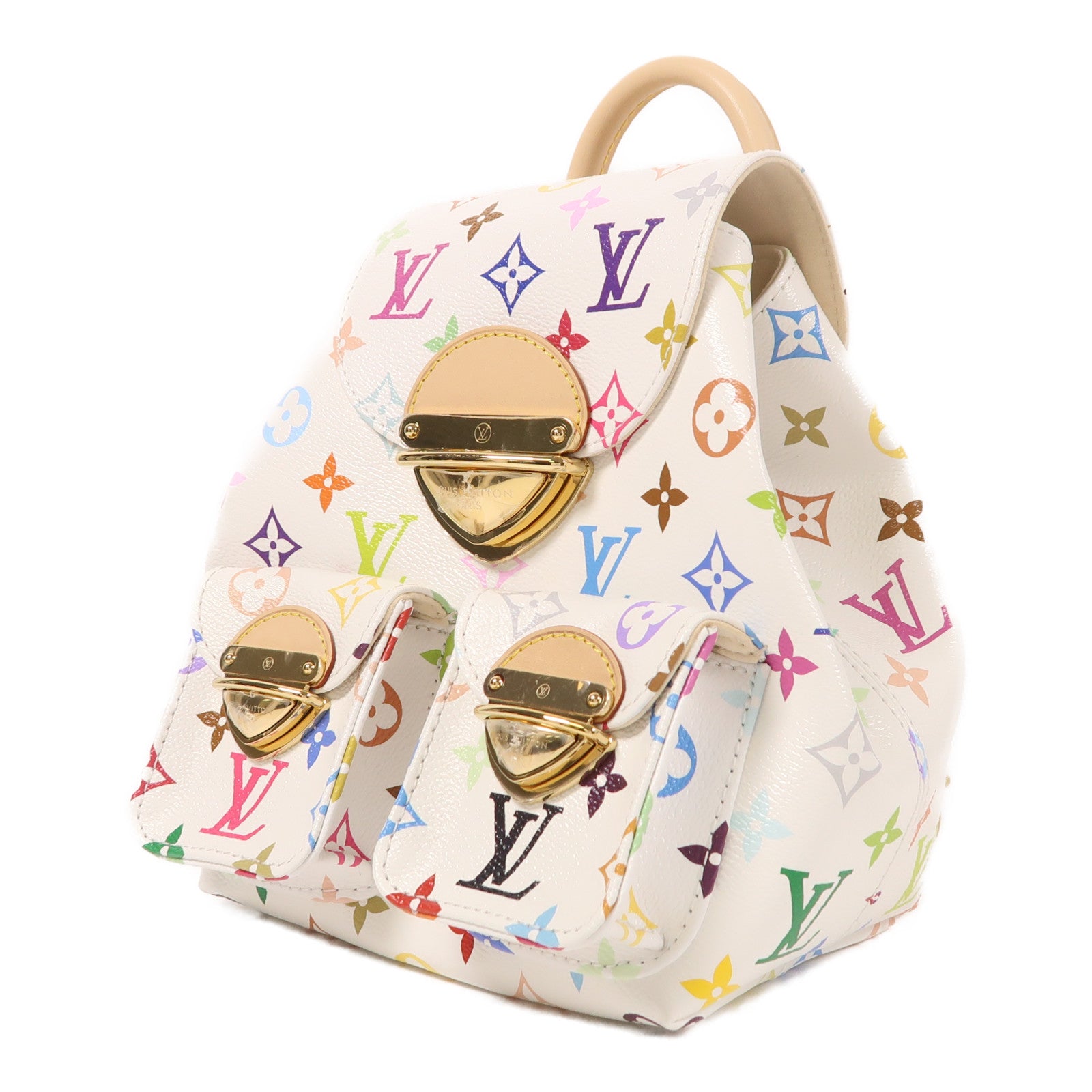 LOUIS VUITTON Monogram Multicolore LV x TM Venice金扣背包