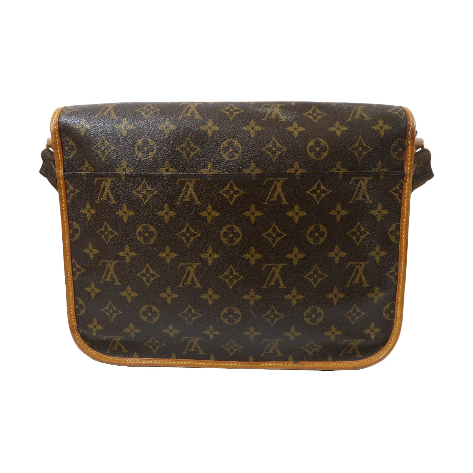 LOUIS VUITTON 【激減優惠】Monogram Bosphore GM金扣肩背袋啡色