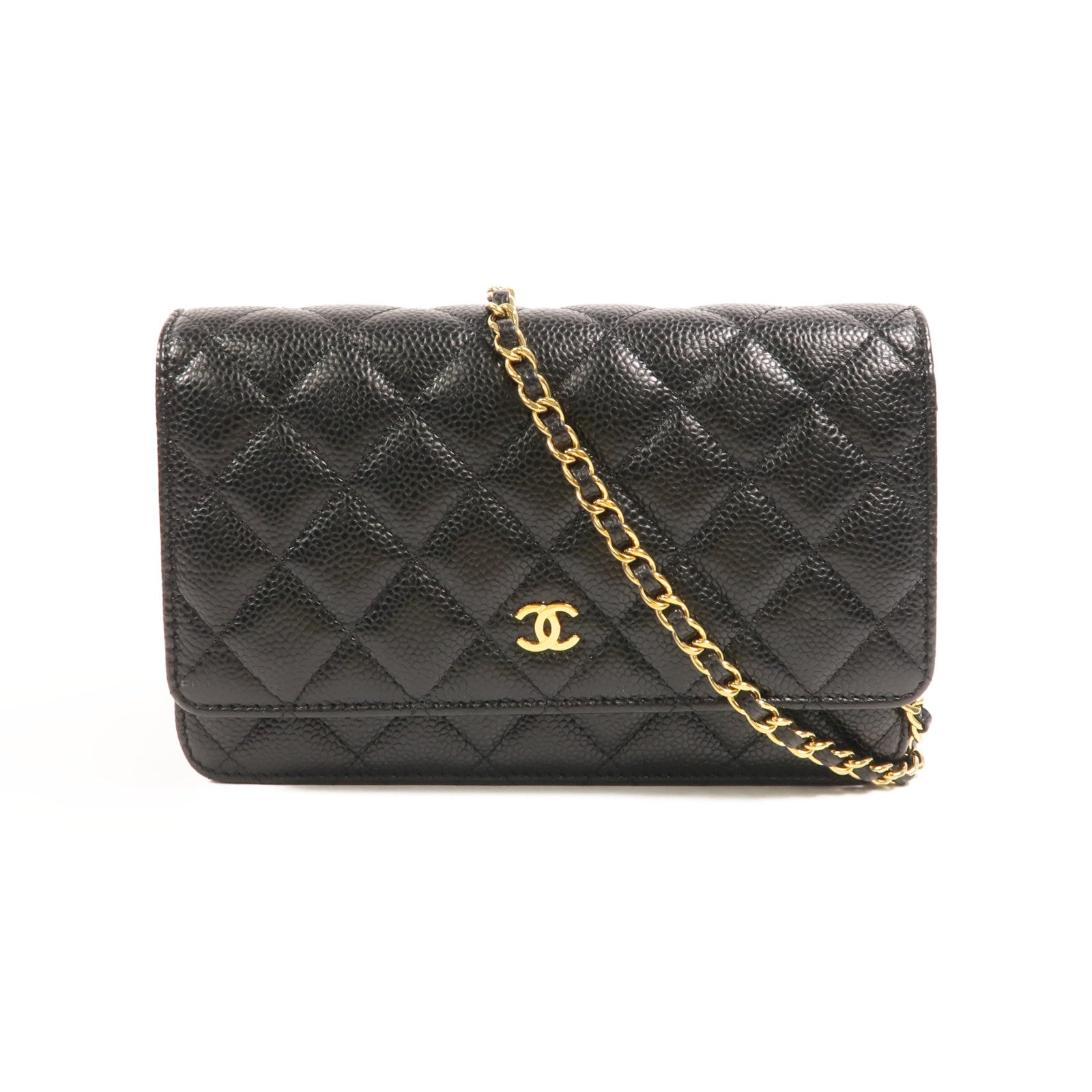 CHANEL 牛皮皮革WOC Wallet On Chain鏈帶肩背袋