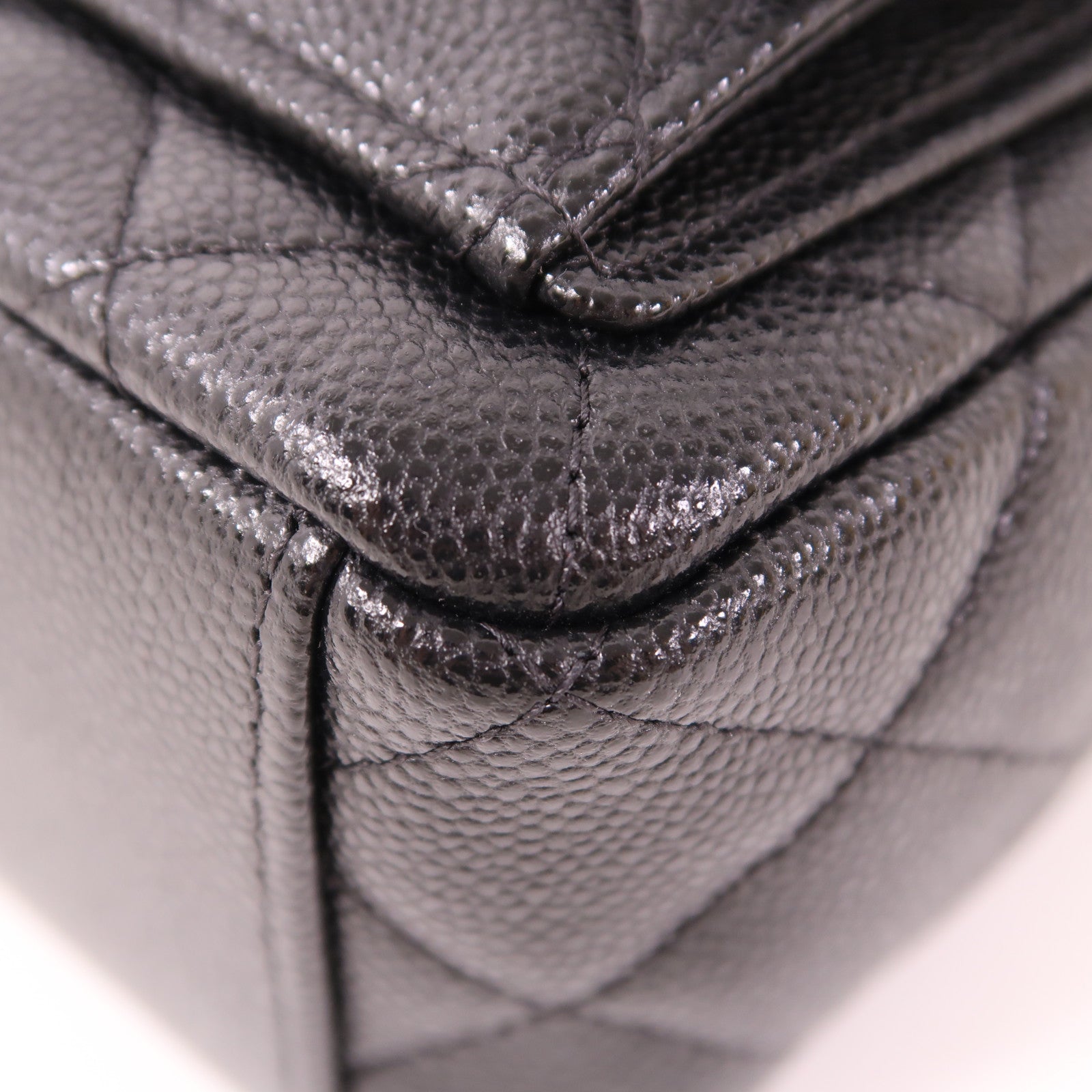CHANEL 牛皮皮革Backpack金扣背包