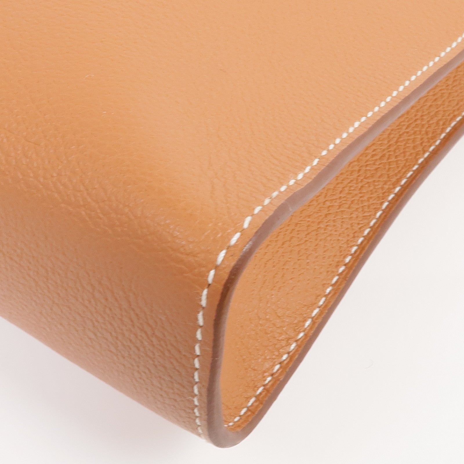 HERMES Evercolor皮革Zipengo GM金扣手拿包Gold