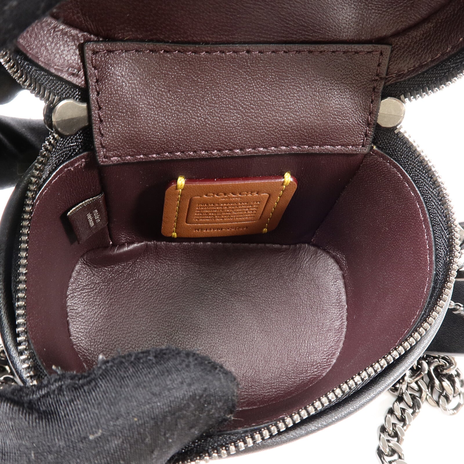 COACH 牛皮皮革Mini Trail 12手挽肩背兩用袋