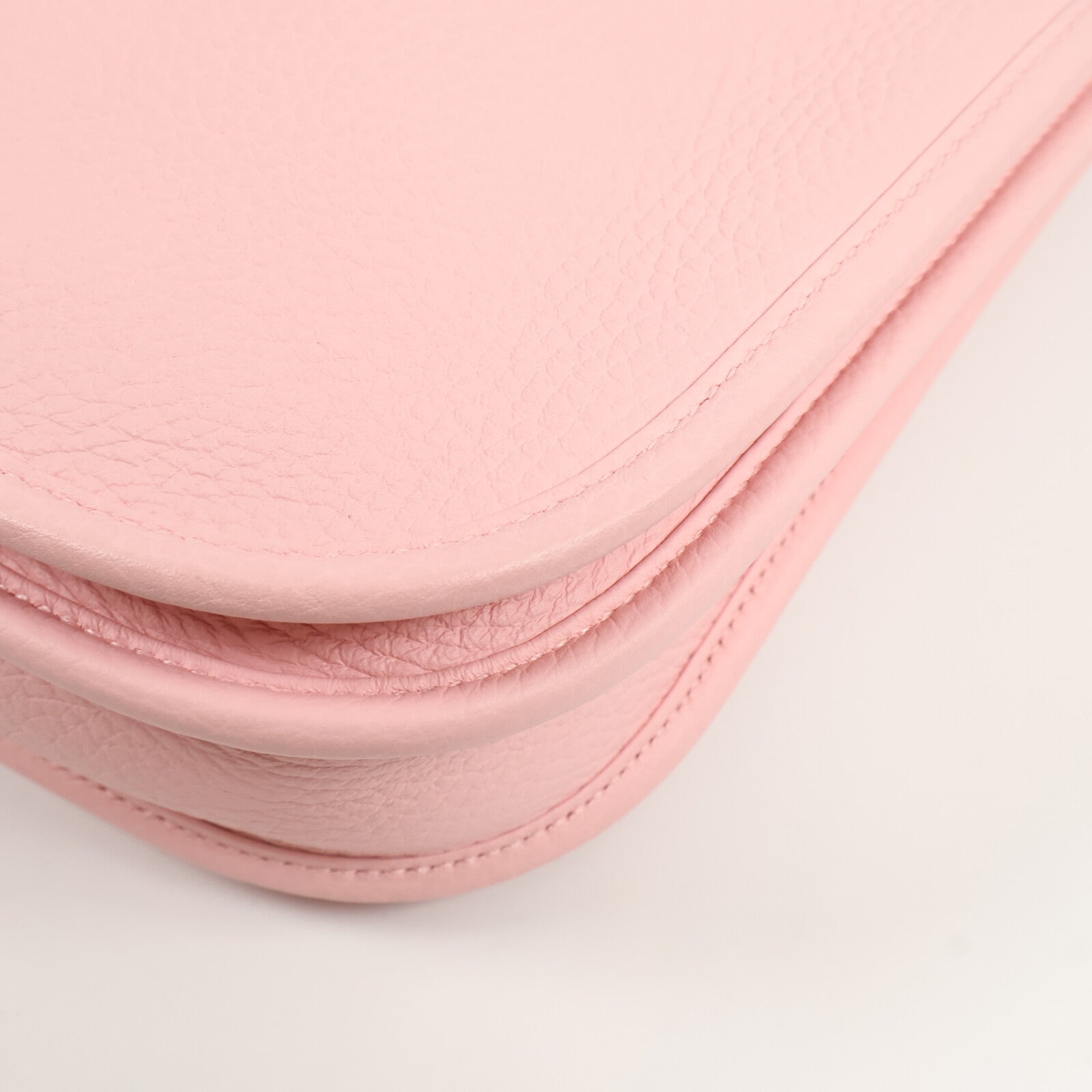 HERMES Clemence皮革Evelyne 23肩背袋Rose Sakura