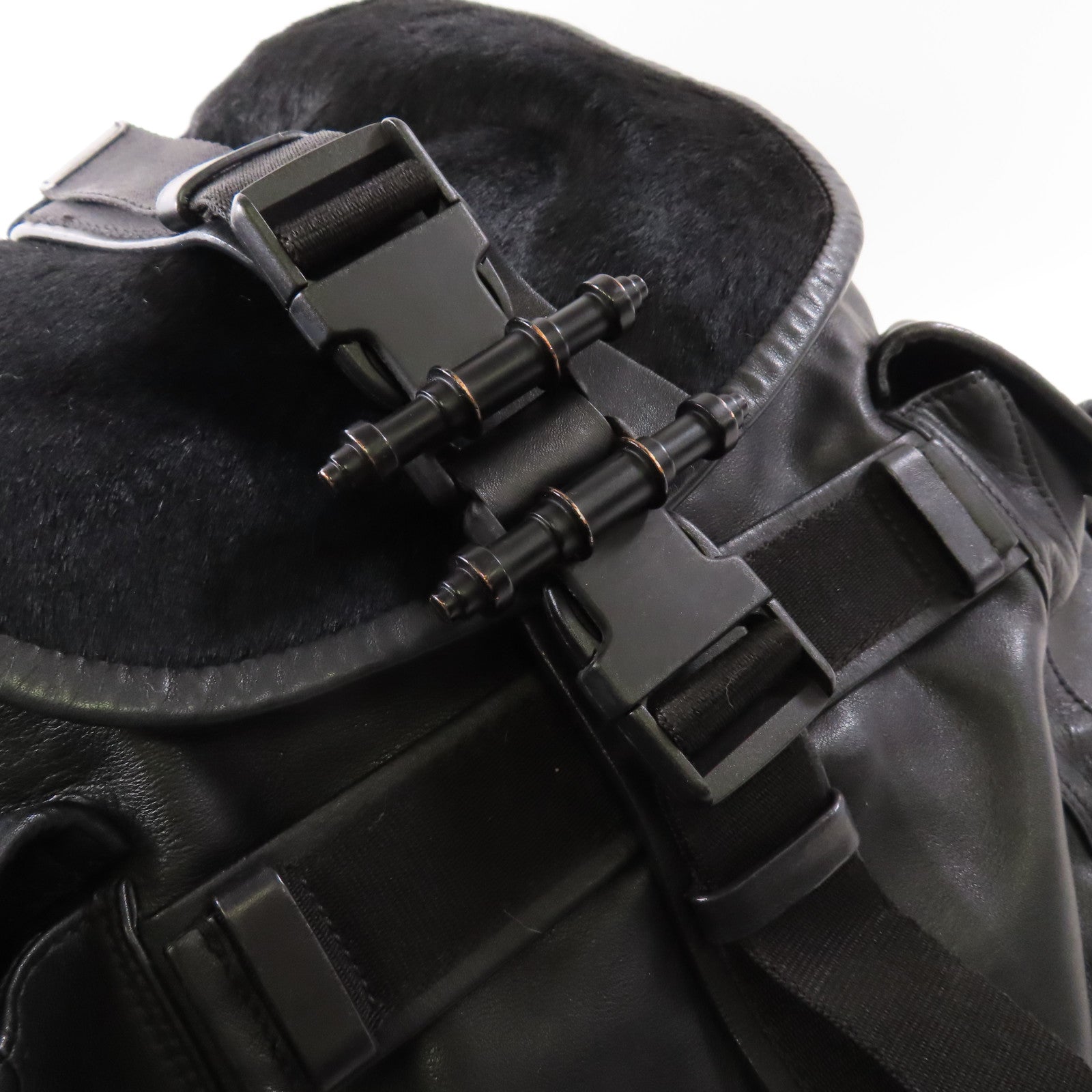 GIVENCHY 馬毛/牛皮皮革Backpack背包