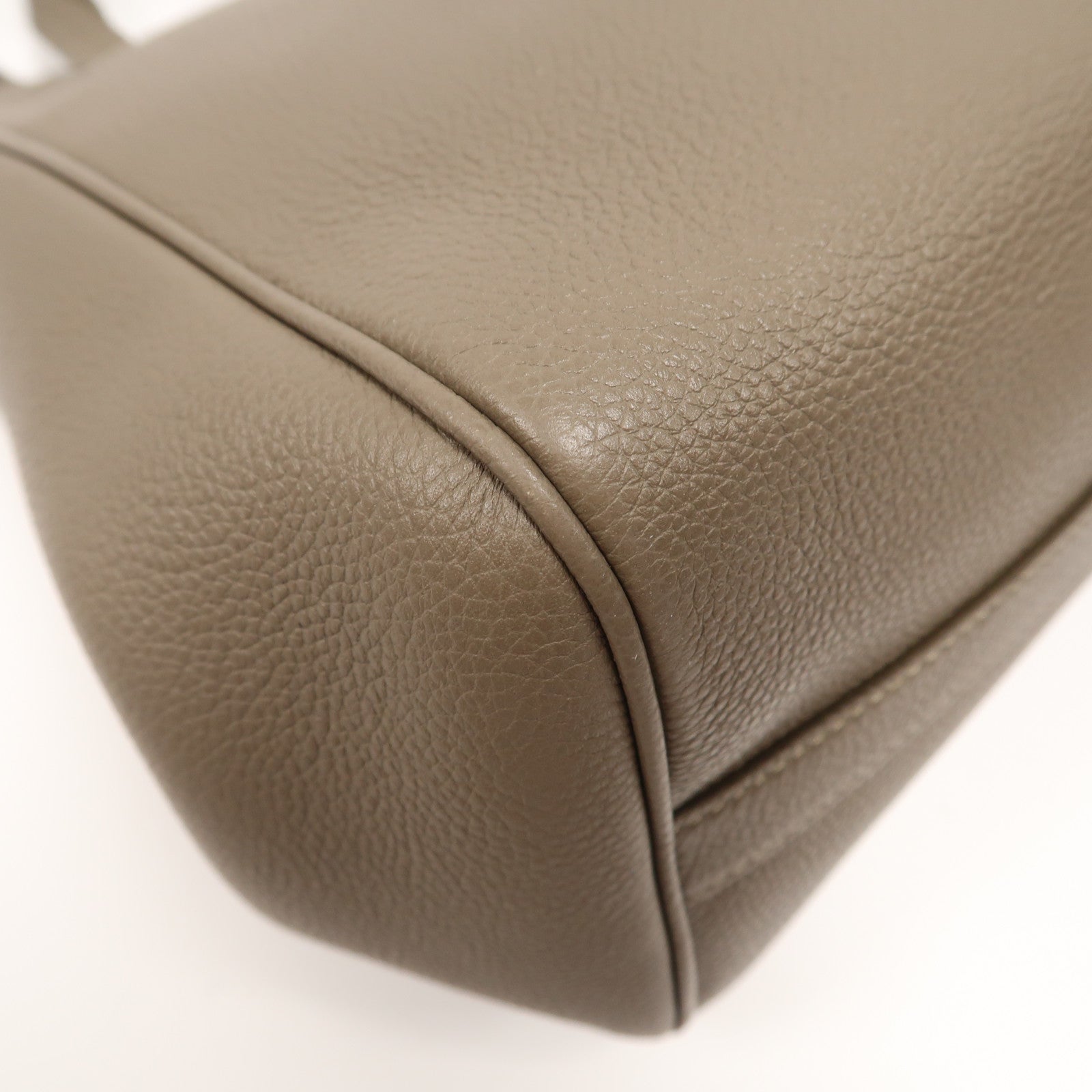 CELINE 牛皮皮革2 Way Shoulder金扣手挽肩背兩用袋灰色