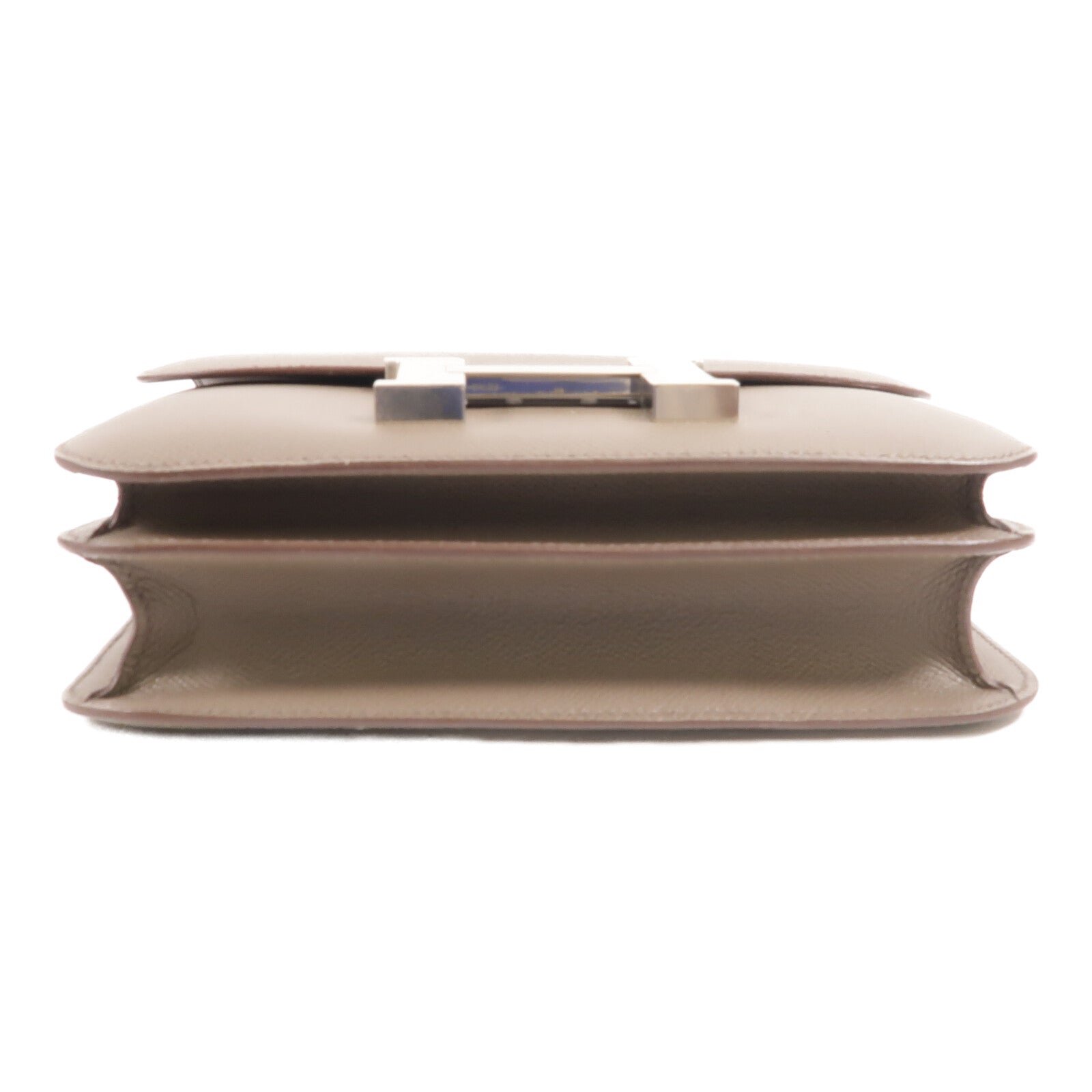 HERMES Epsom皮革Constance 24肩背袋Etain