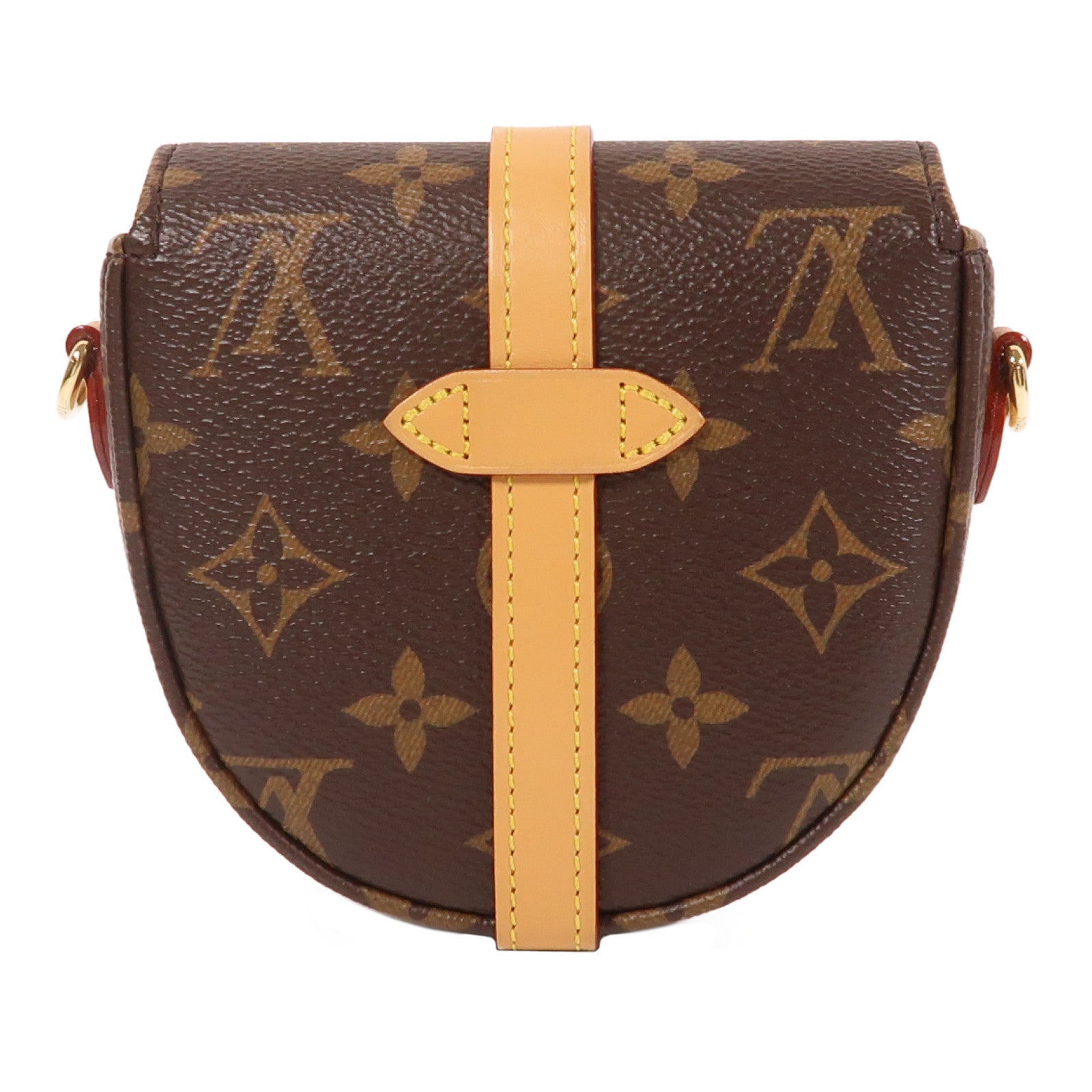 LOUIS VUITTON Monogram Micro Chantilly金扣肩背袋啡色