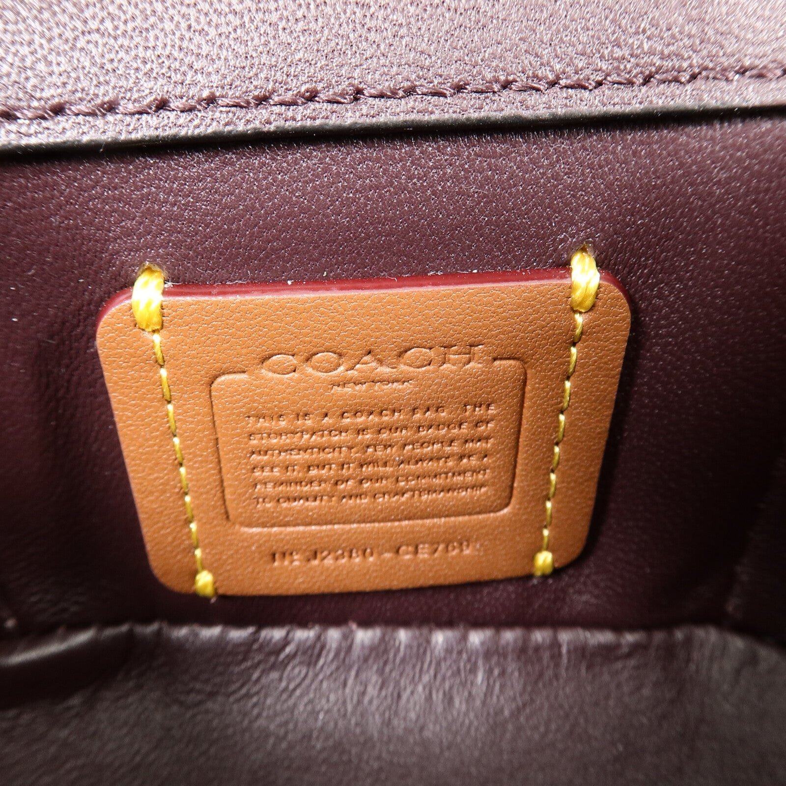 COACH 牛皮皮革Mini Trail 12手挽肩背兩用袋