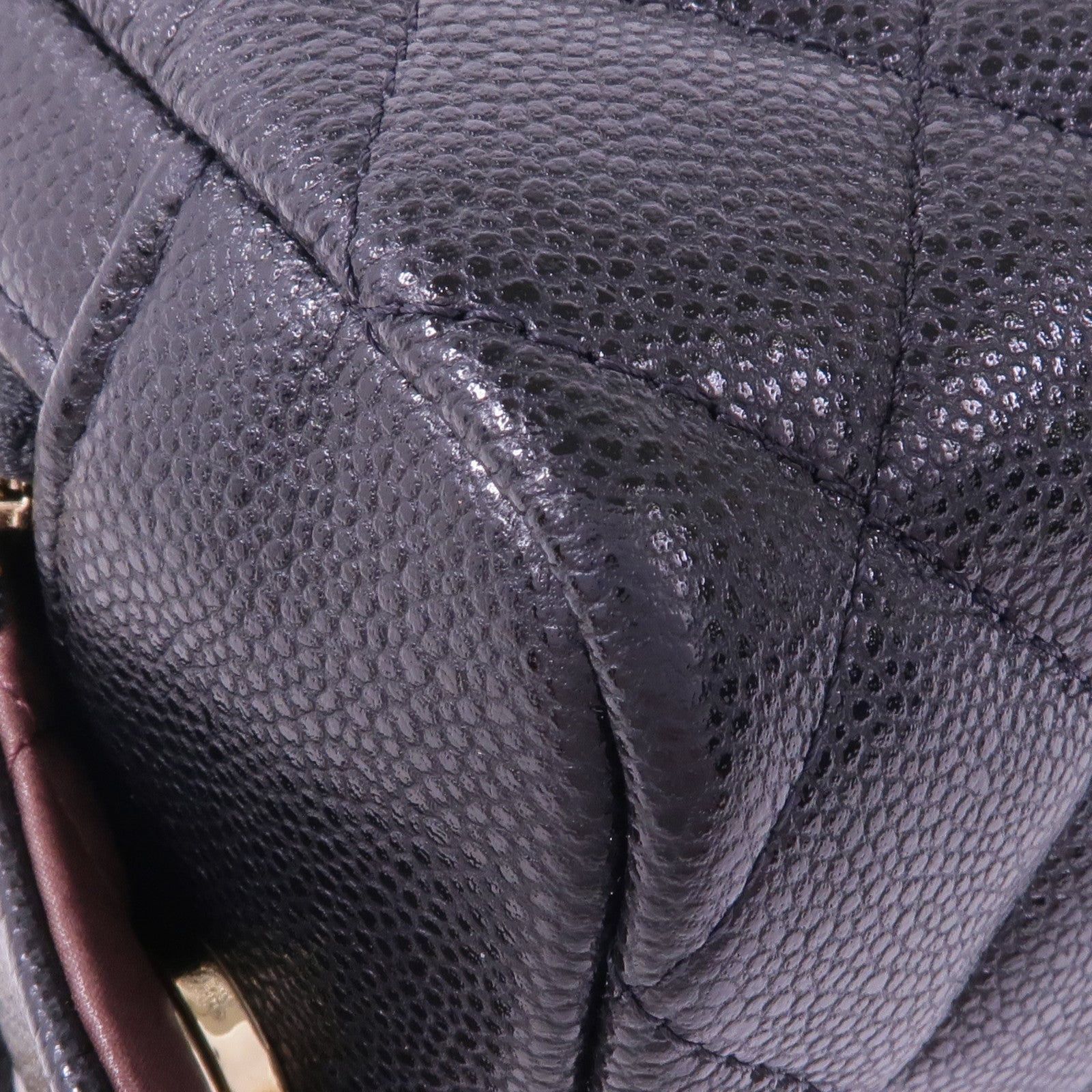 CHANEL 牛皮皮革Pouch金扣手拿包