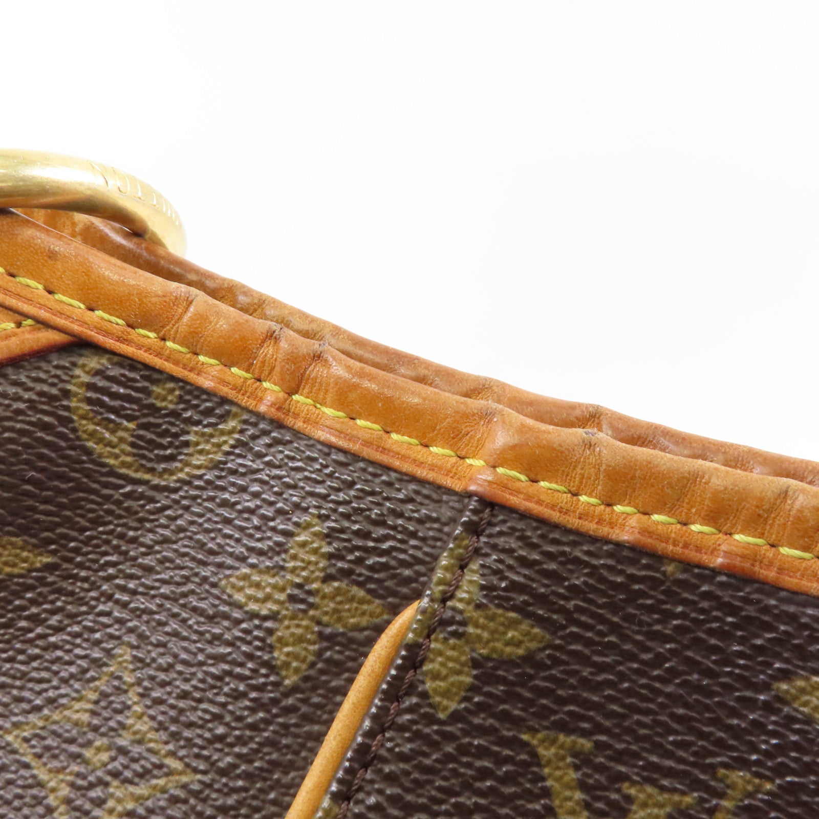 LOUIS VUITTON Monogram Galliera PM金扣肩背袋棕色