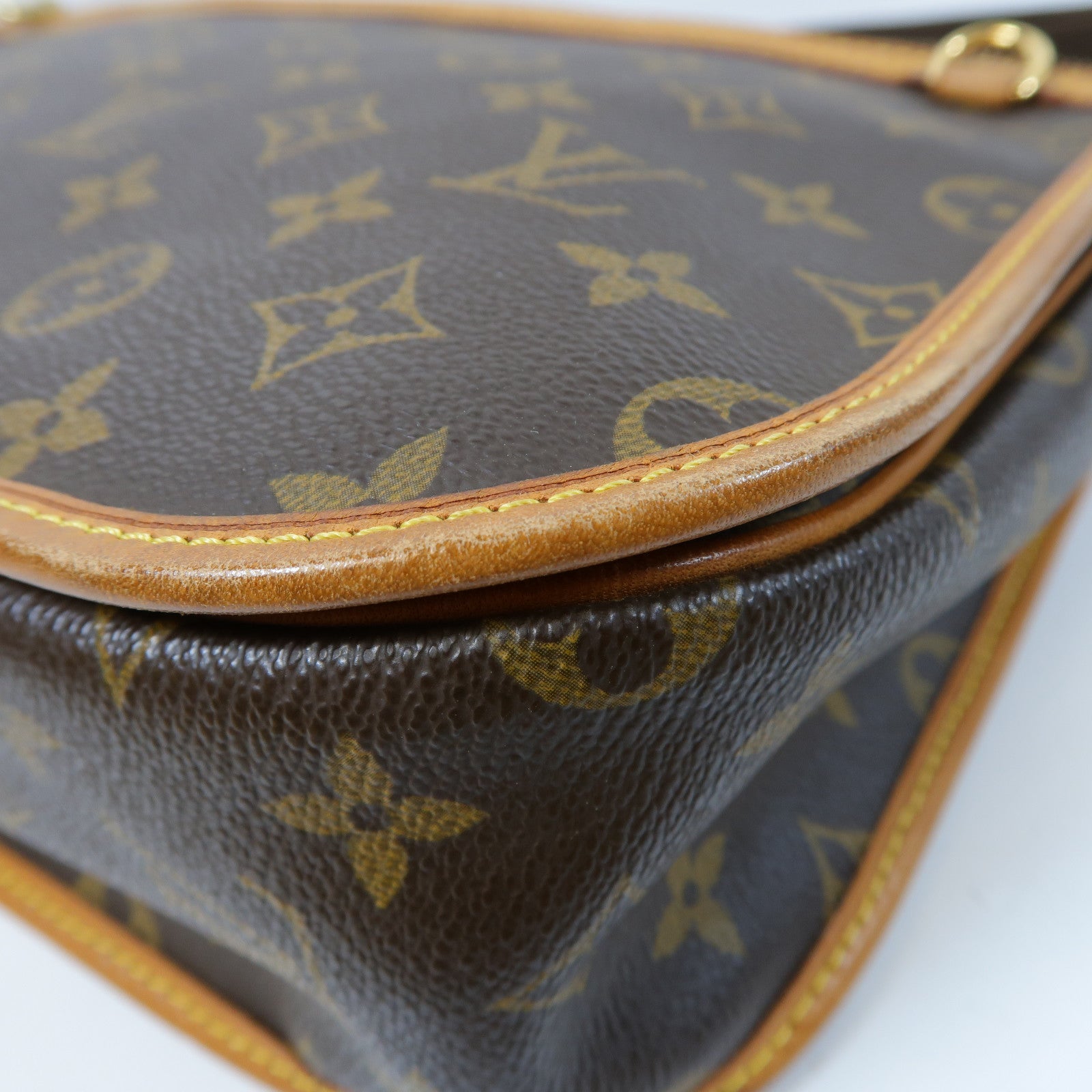 LOUIS VUITTON 【激減優惠】Monogram Bosphore GM金扣肩背袋啡色