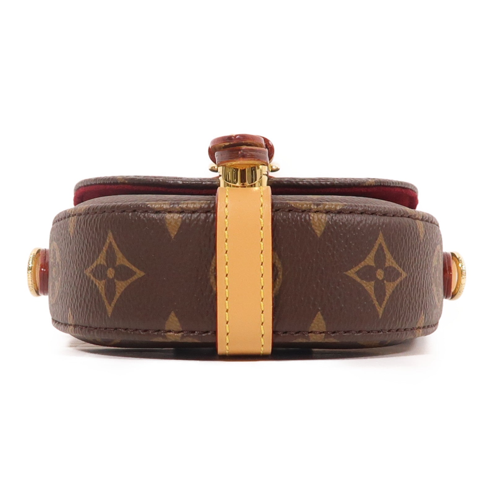 LOUIS VUITTON Monogram Micro Chantilly金扣肩背袋啡色