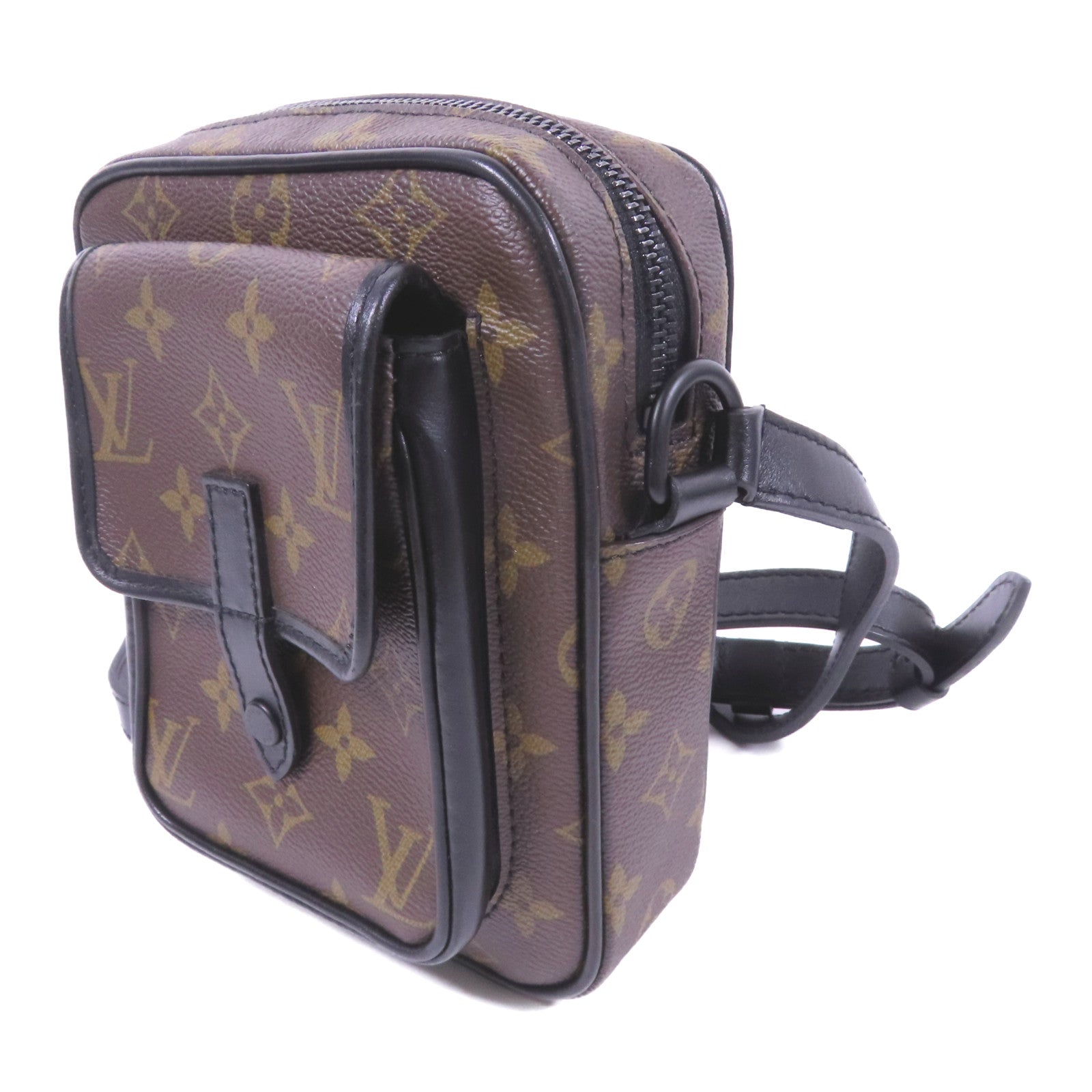 LOUIS VUITTON Monogram Macassar Christopher Wearable Wallet肩背袋