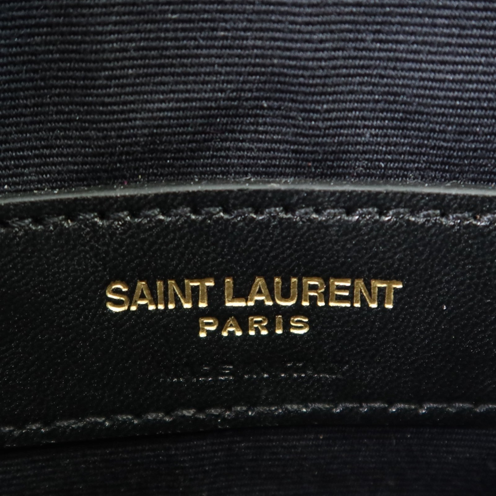 SAINT LAURENT 牛皮皮革Pouch金扣手拿包
