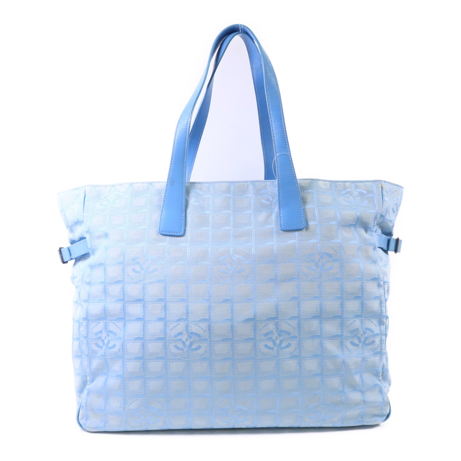 CHANEL 尼龍Travel Line Tote Bag銀扣手挽袋