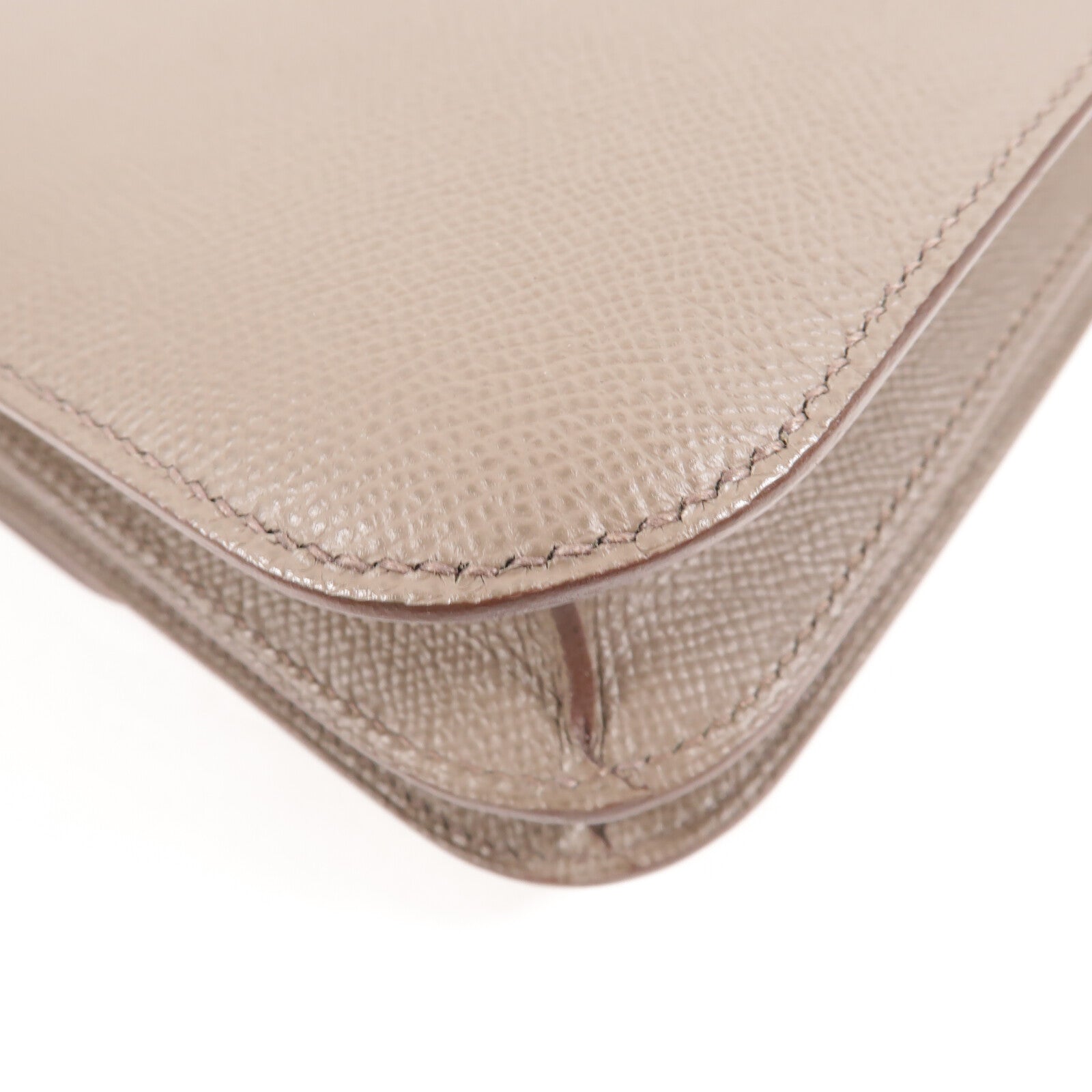 HERMES Epsom皮革Constance 24肩背袋Etain