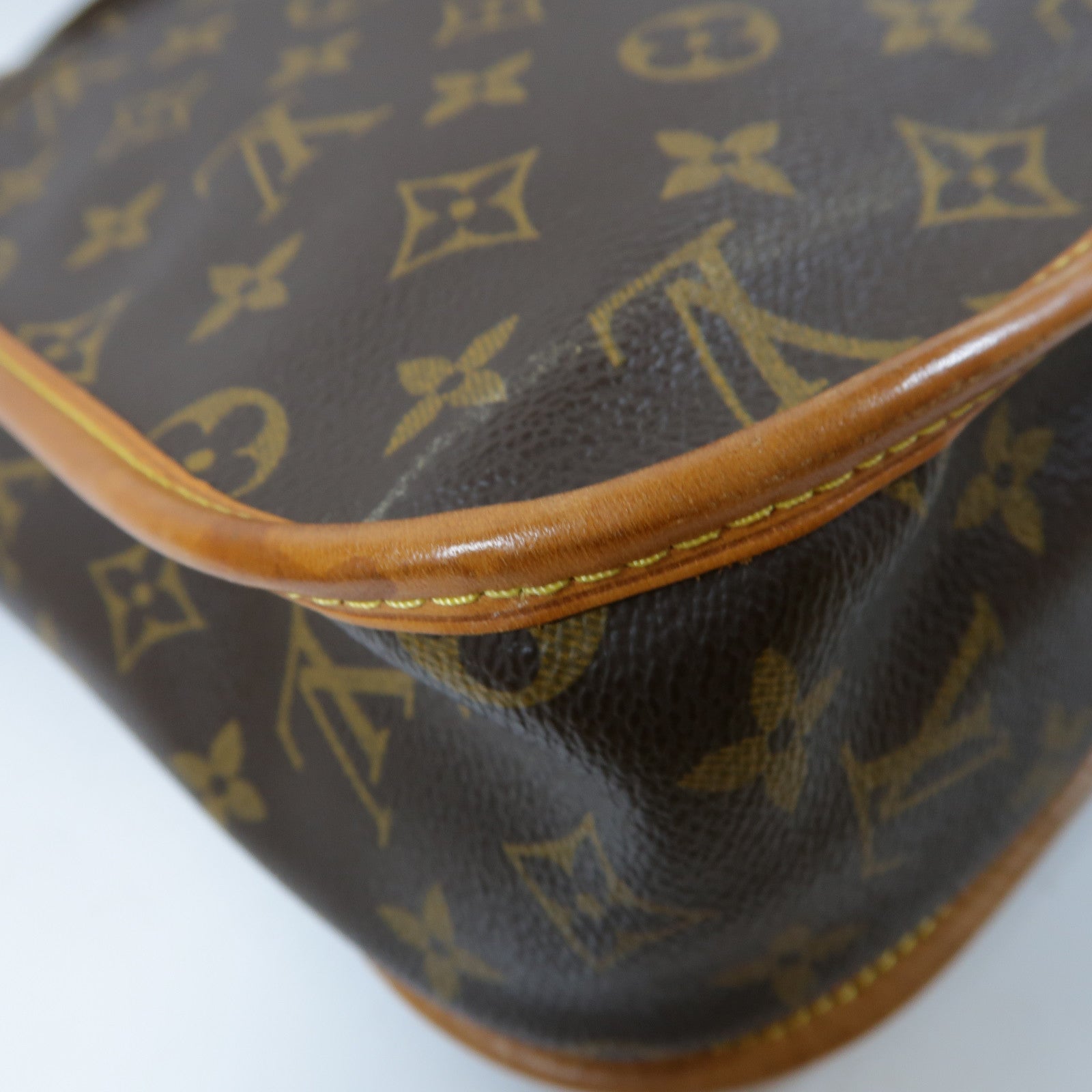 LOUIS VUITTON 【激減優惠】Monogram Bosphore GM金扣肩背袋啡色