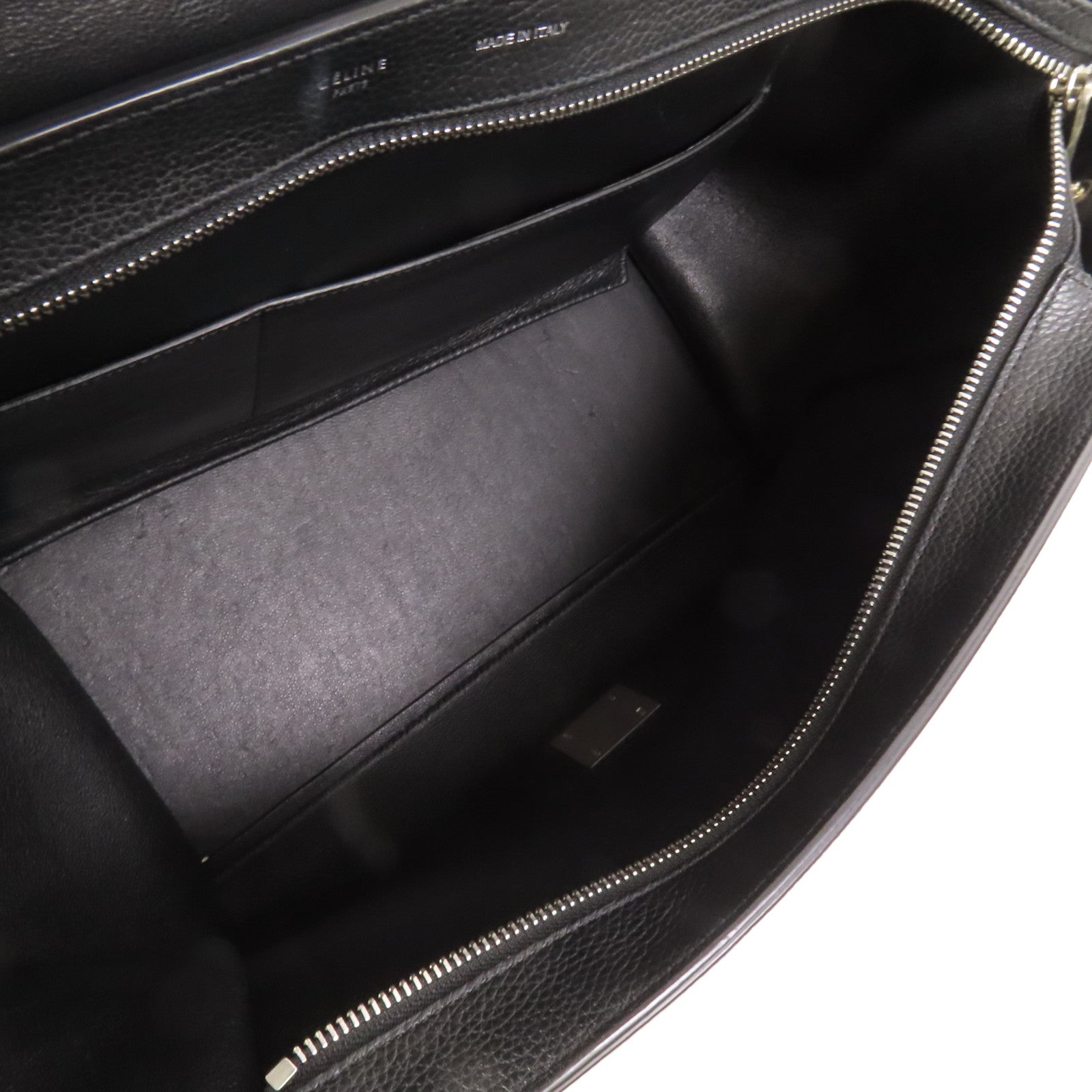 CELINE 【激減優惠】牛皮皮革Trapeze Medium銀扣手挽肩背兩用袋