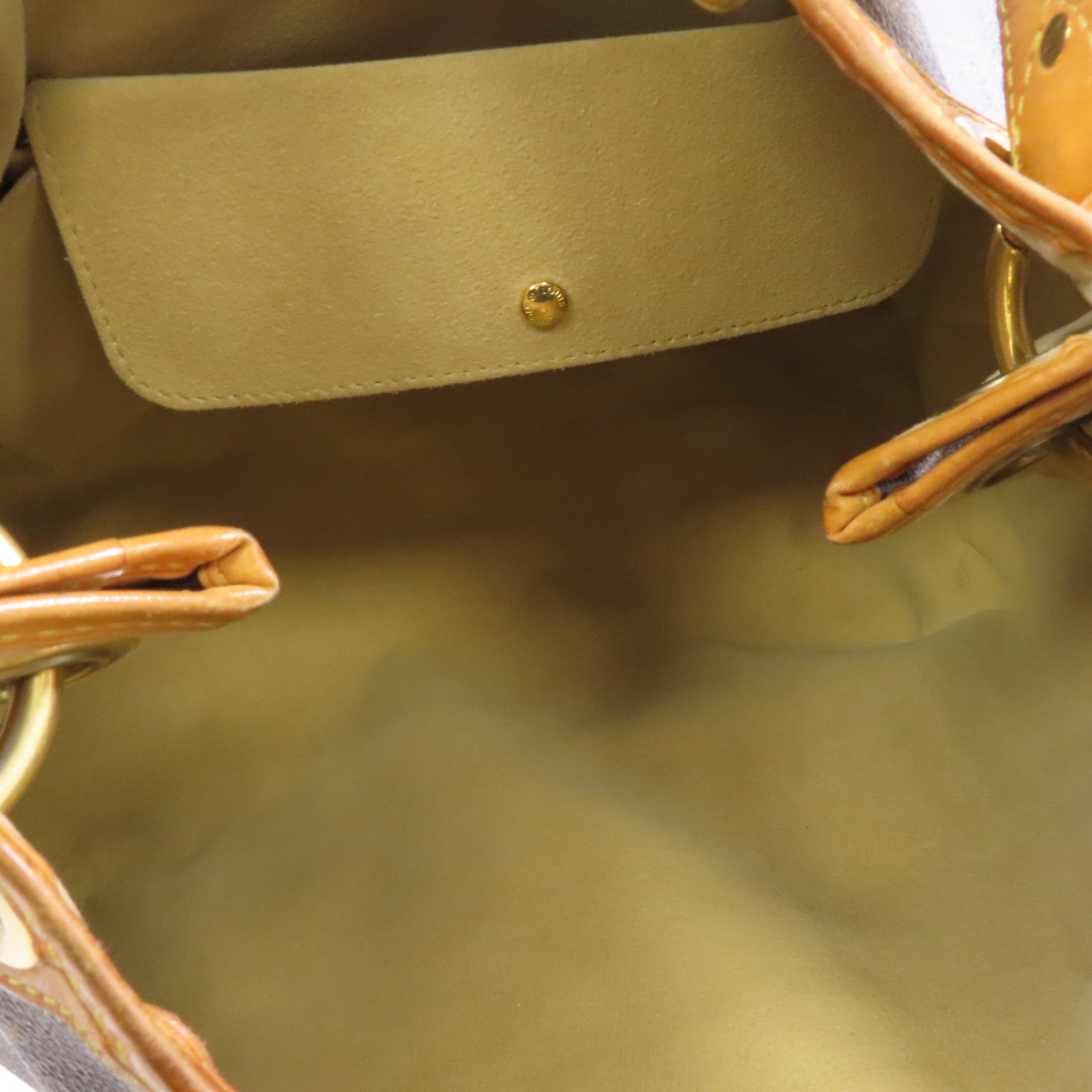 LOUIS VUITTON Monogram Galliera PM金扣肩背袋棕色