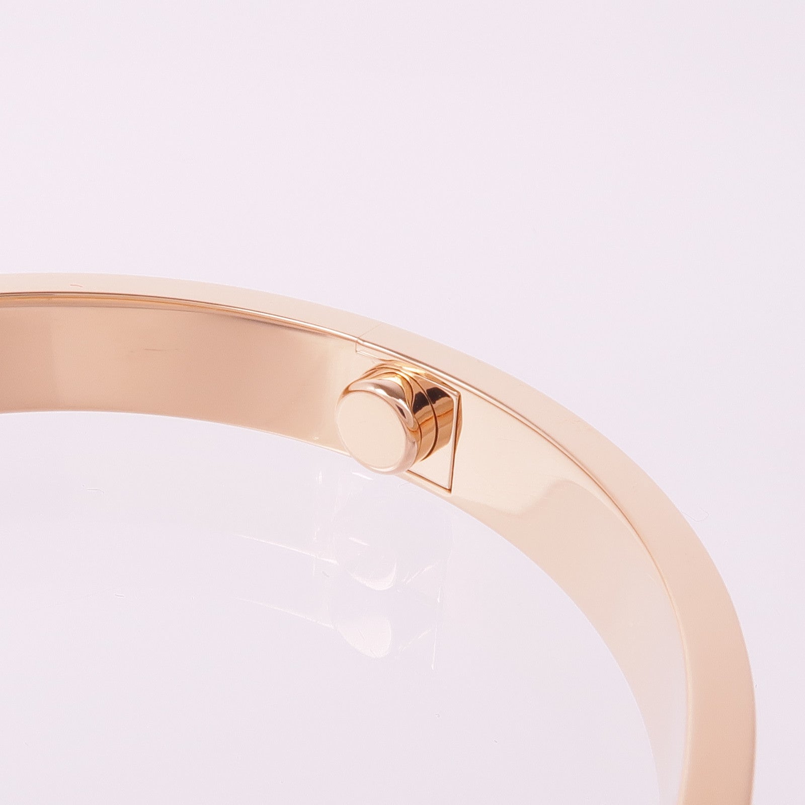 CARTIER 18K玫瑰金Love Bracelet 4 Diamonds鑽石手鐲Cartier#17