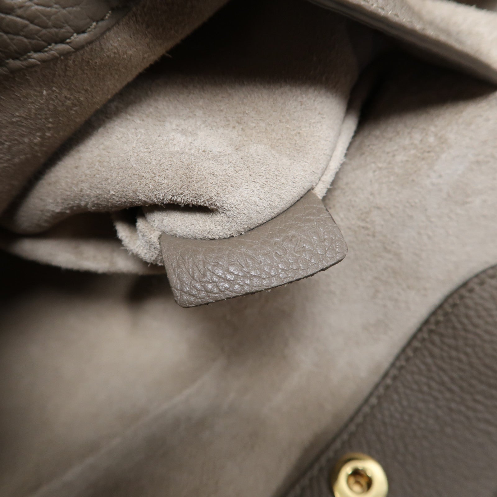CELINE 牛皮皮革2 Way Shoulder金扣手挽肩背兩用袋灰色