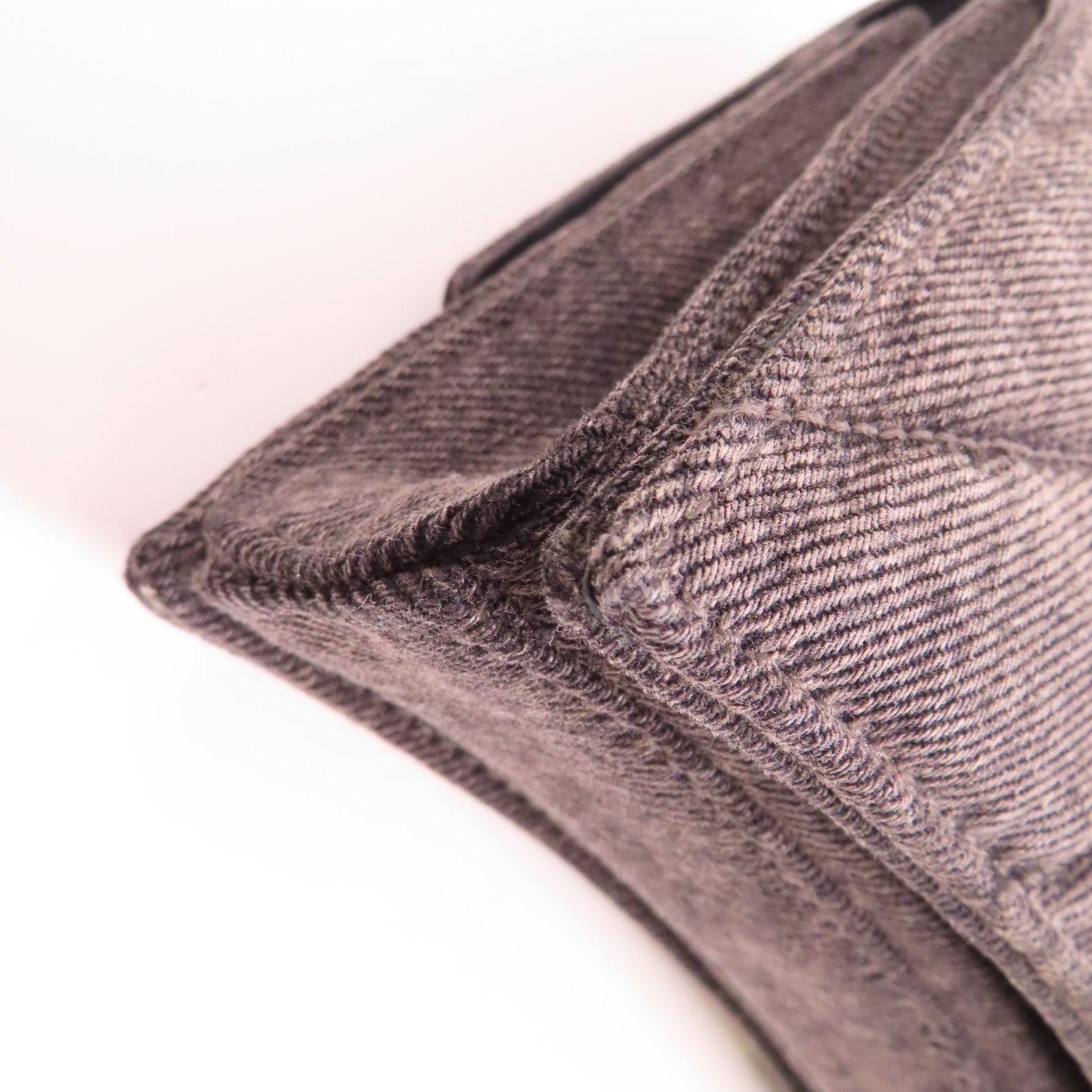 BALENCIAGA SHW Crush Chain Shoulder Bag Denim 736016 Black